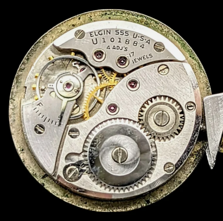 LORD ELGIN 14K Solid Gold Watch Grade 555 U.S.A. Made - Image 7