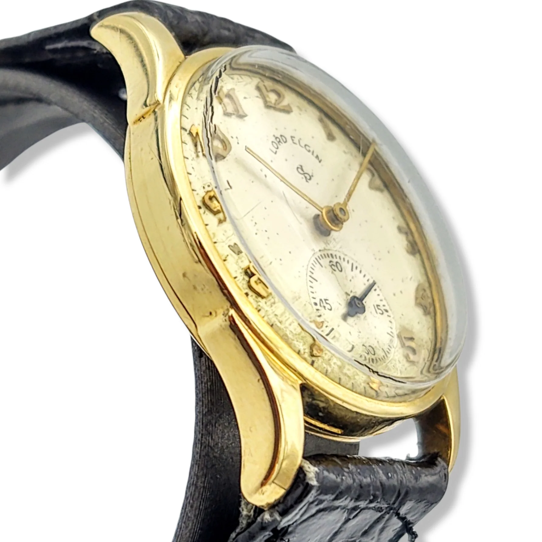 LORD ELGIN 14K Solid Gold Watch Grade 555 U.S.A. Made - Image 9
