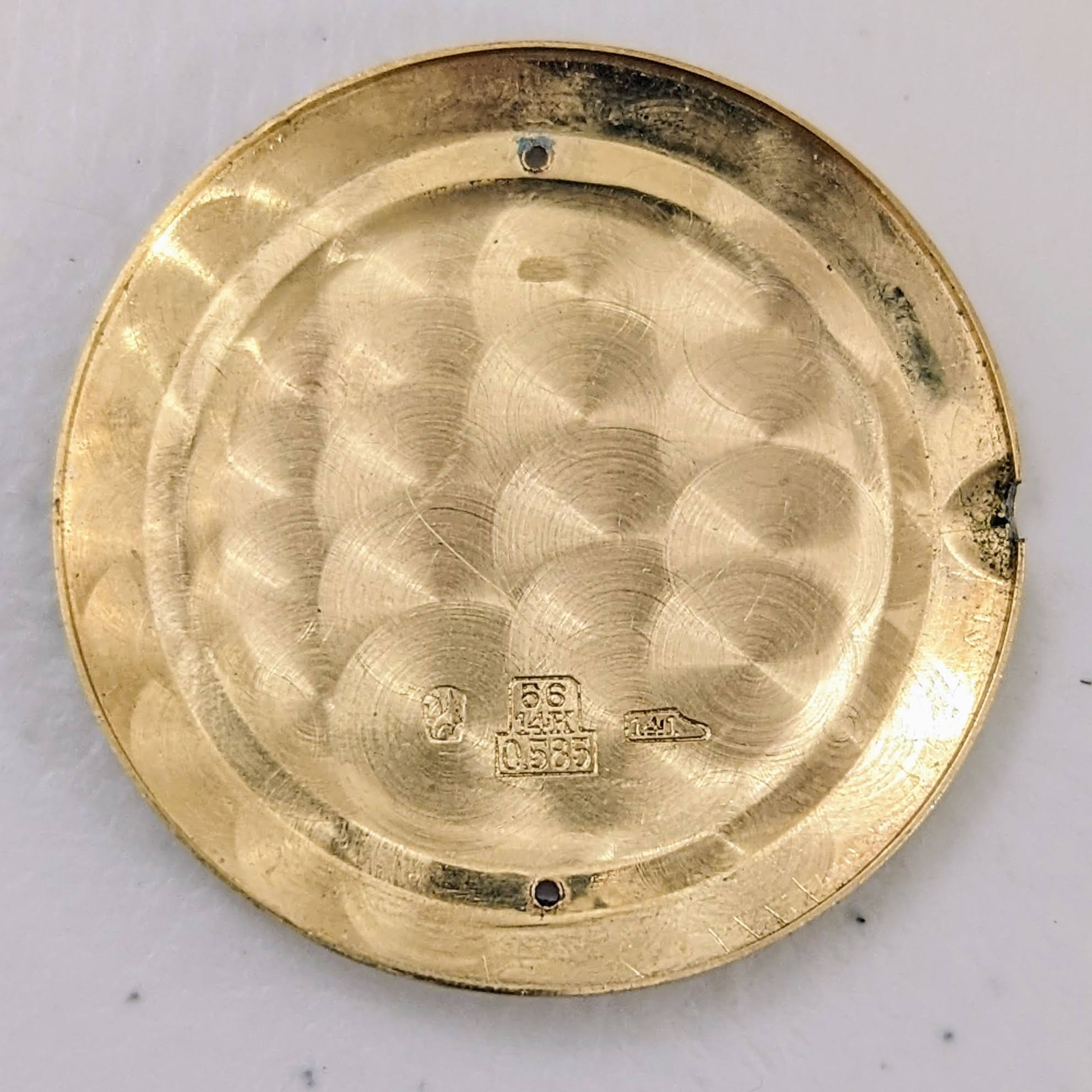 LUCIEN PICCARD Davinci Watch Blue Dial 14K GOLD Mechanical Wristwatch - Image 14