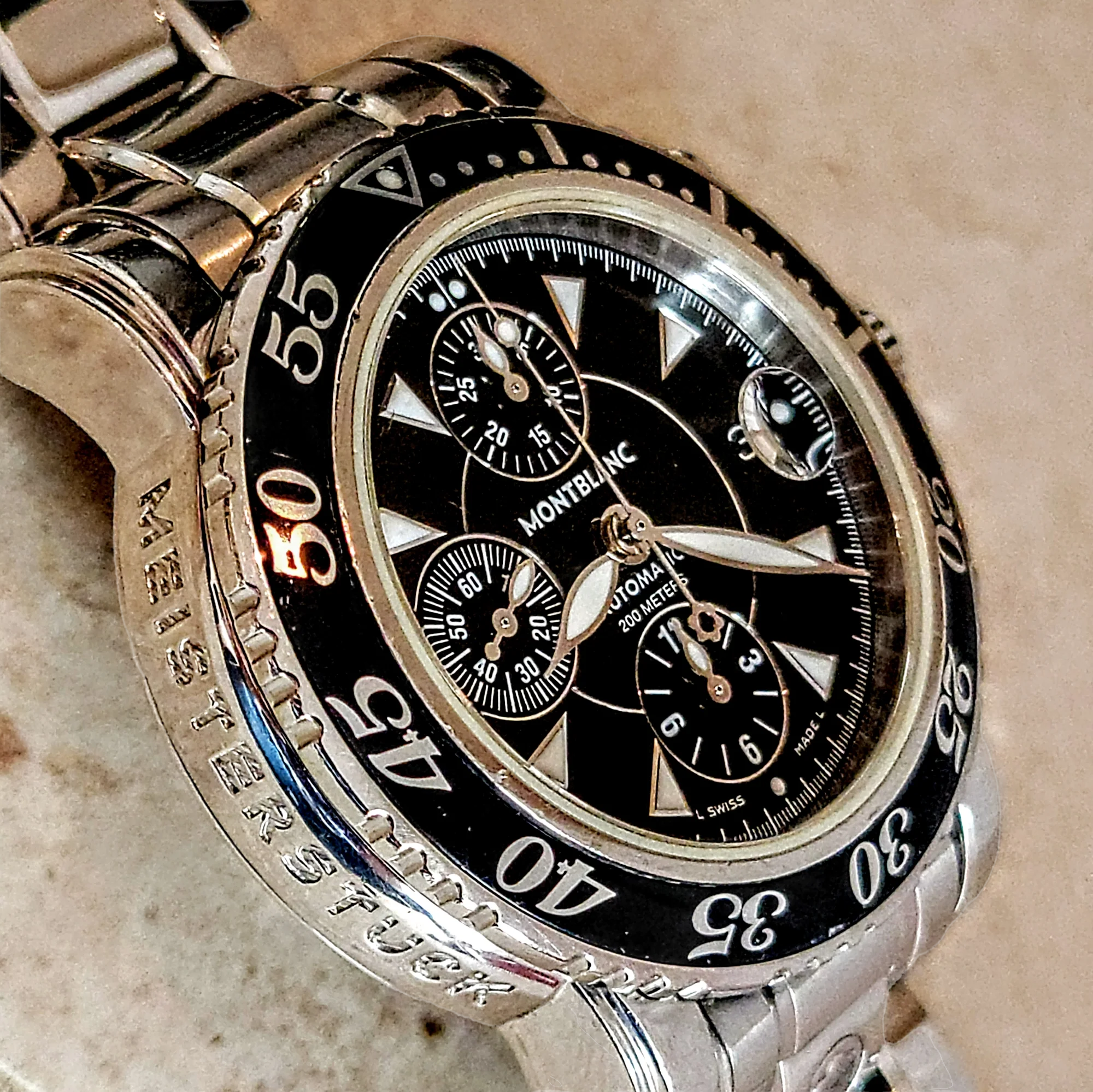 MONTBLAC Meisterstuck Sport Chronograph Watch 25 Jewels Ref. 7034 - Image 20