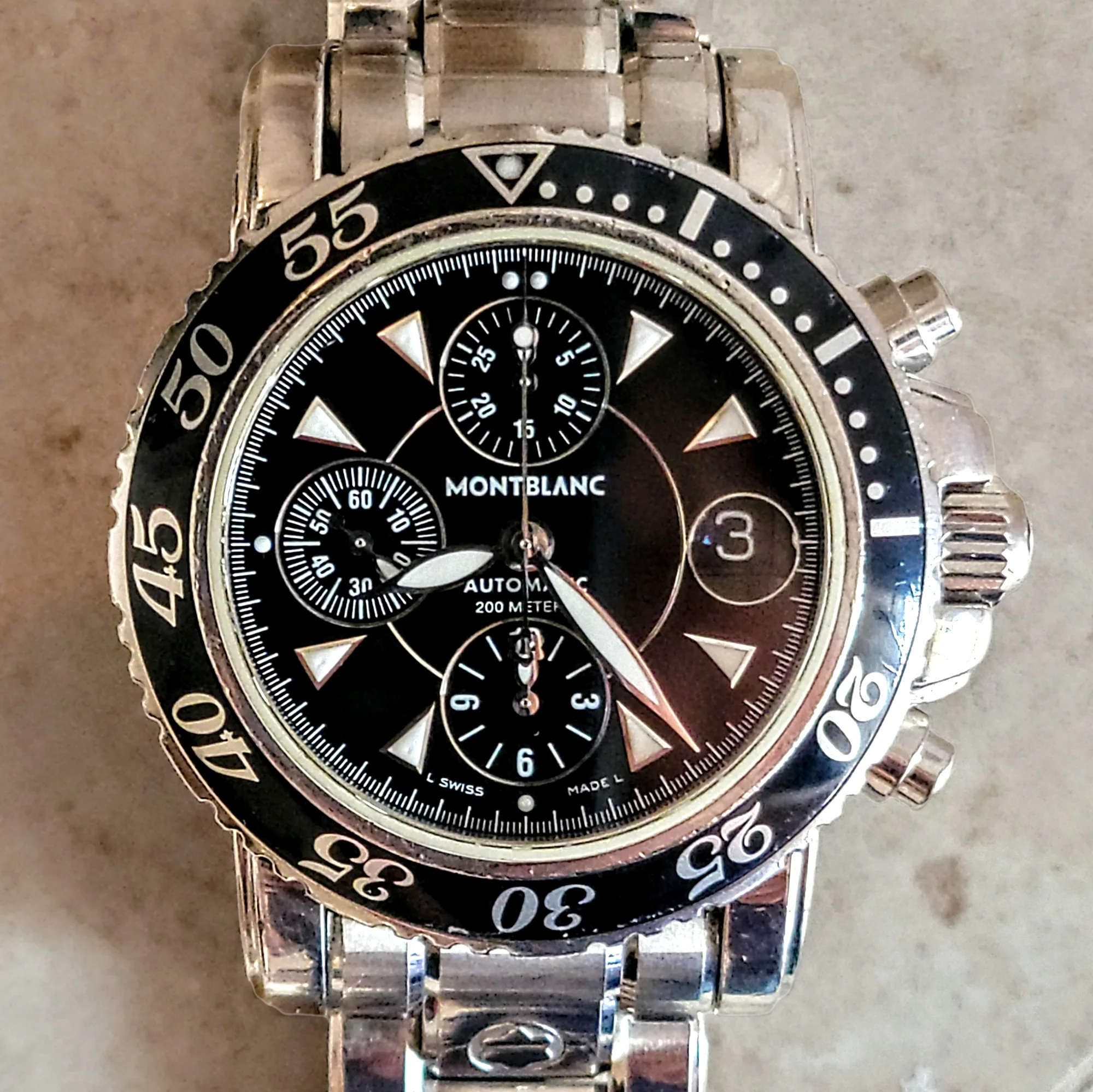 MONTBLAC Meisterstuck Sport Chronograph Watch 25 Jewels Ref. 7034 - Image 22