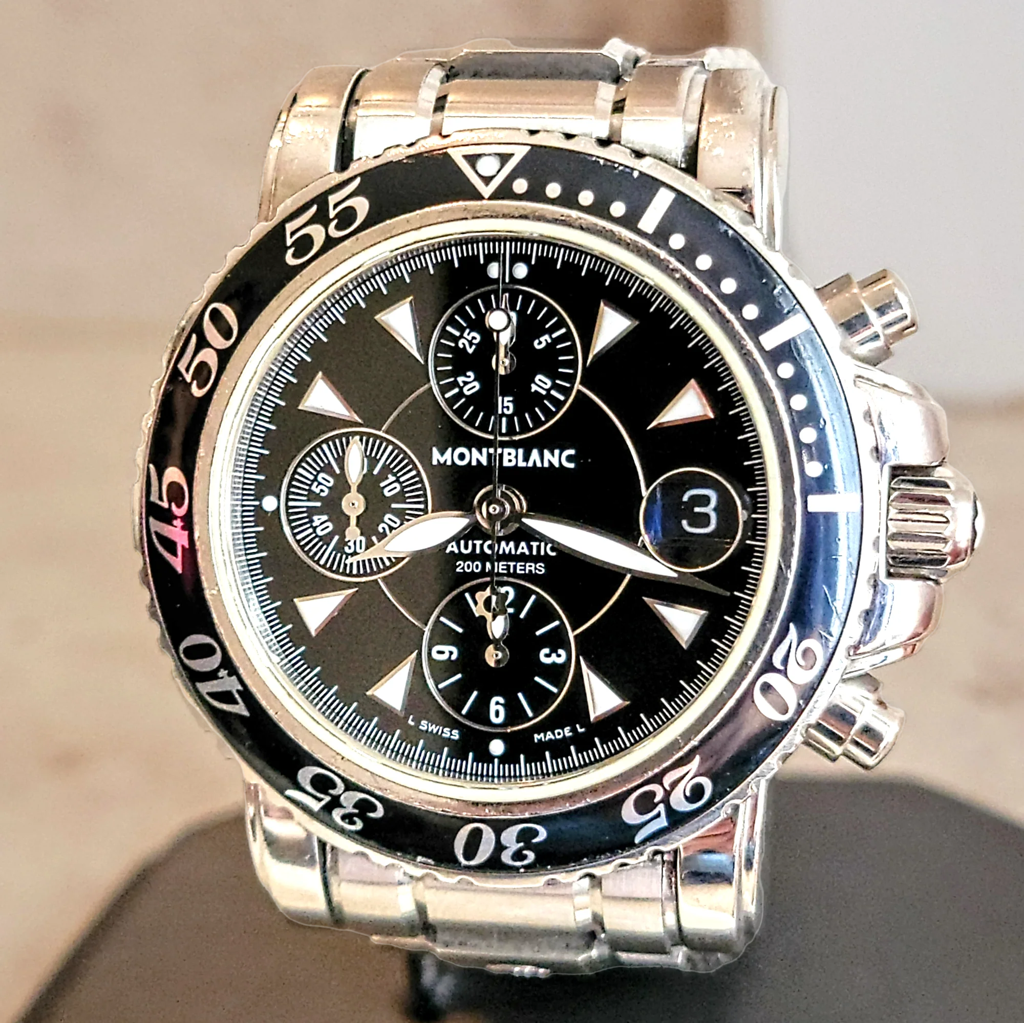 MONTBLAC Meisterstuck Sport Chronograph Watch 25 Jewels Ref. 7034 - Image 24