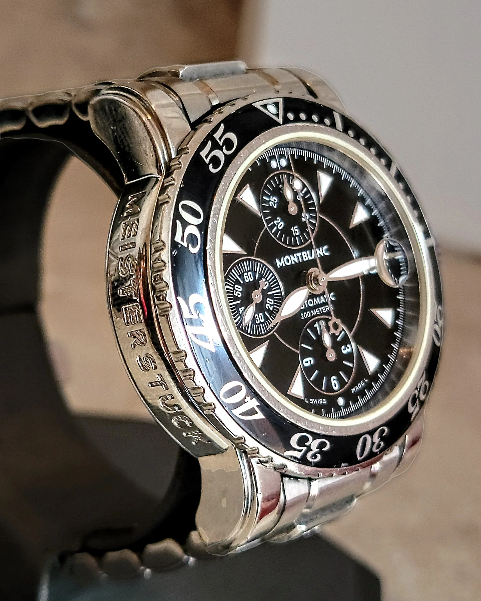 MONTBLAC Meisterstuck Sport Chronograph Watch 25 Jewels Ref. 7034 - Image 4