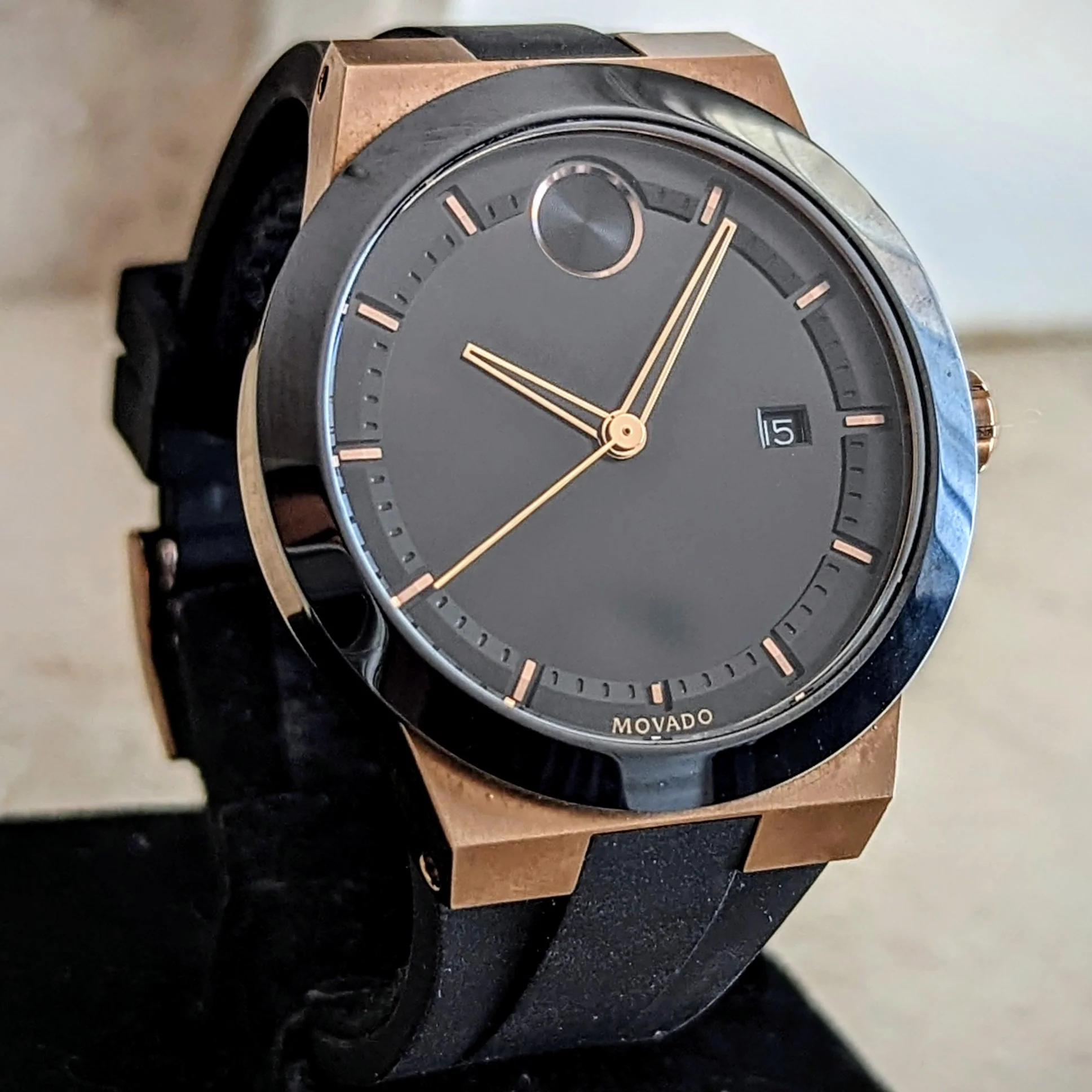 MOVADO Bold Fusion Watch Bronze Case Demo Unit Wristwatch Ref. 3600623 - Image 3