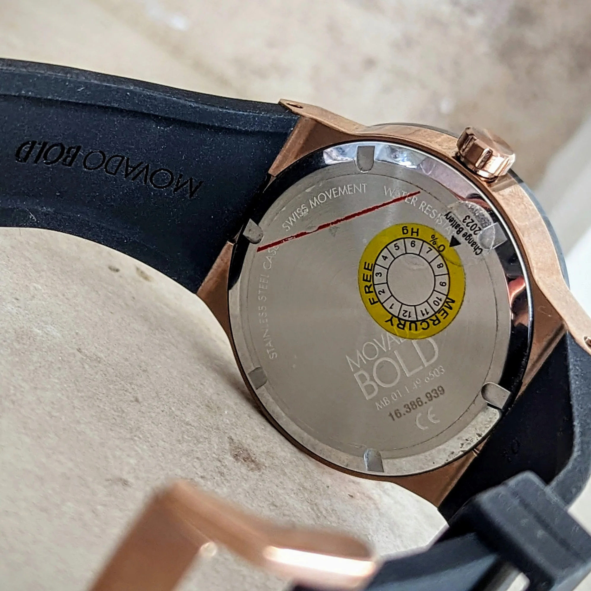 MOVADO Bold Fusion Watch Bronze Case Demo Unit Wristwatch Ref. 3600623 - Image 5