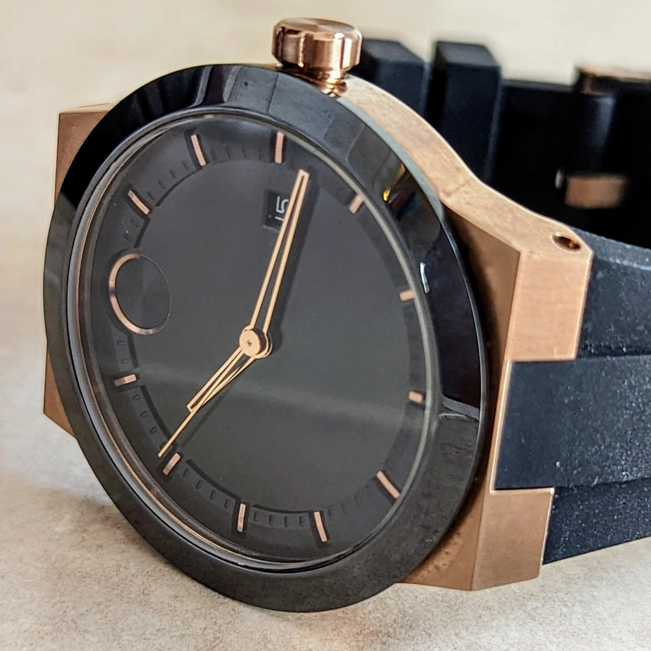 MOVADO Bold Fusion Watch Bronze Case Demo Unit Wristwatch Ref. 3600623 - Image 6