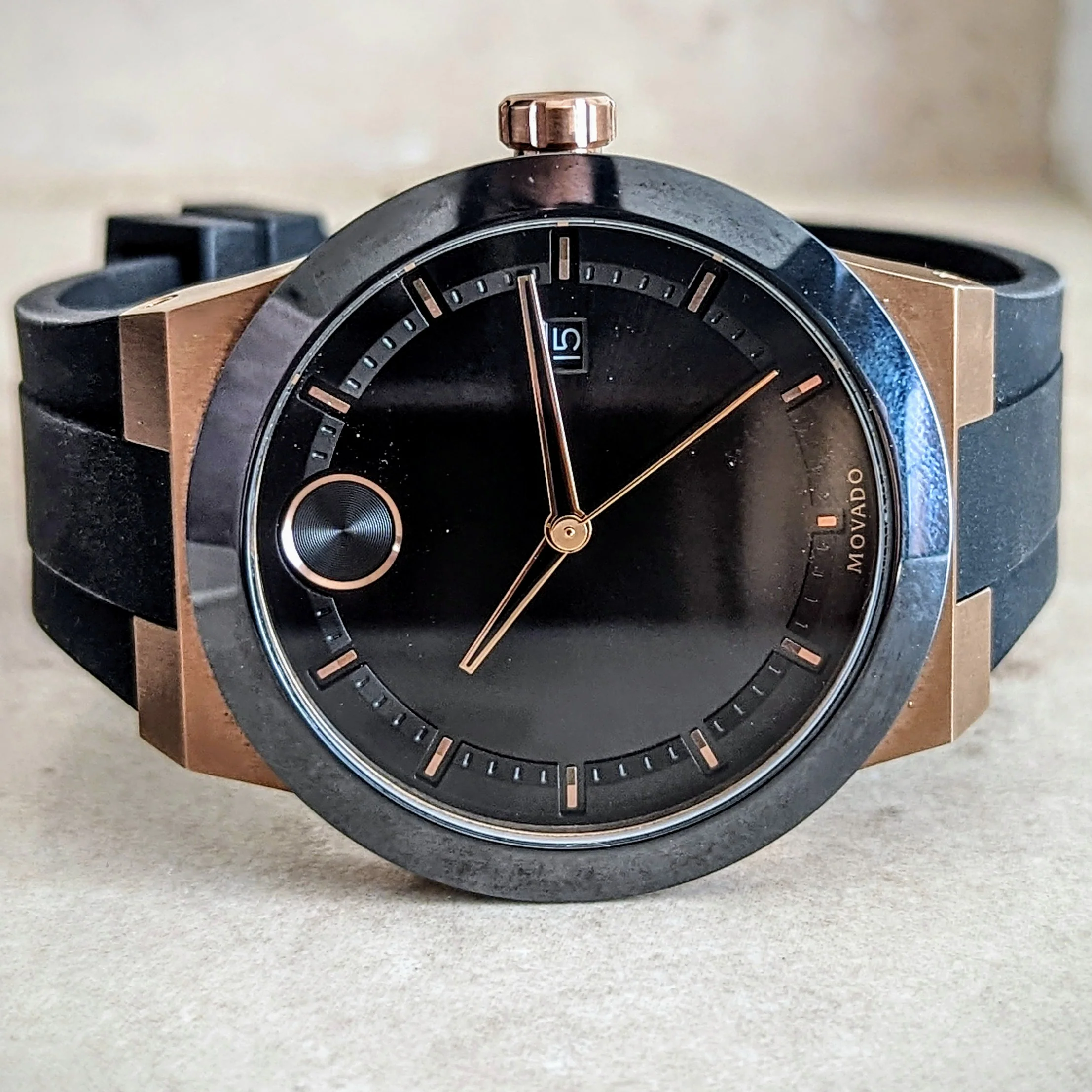 MOVADO Bold Fusion Watch Bronze Case Demo Unit Wristwatch Ref. 3600623 - Image 7