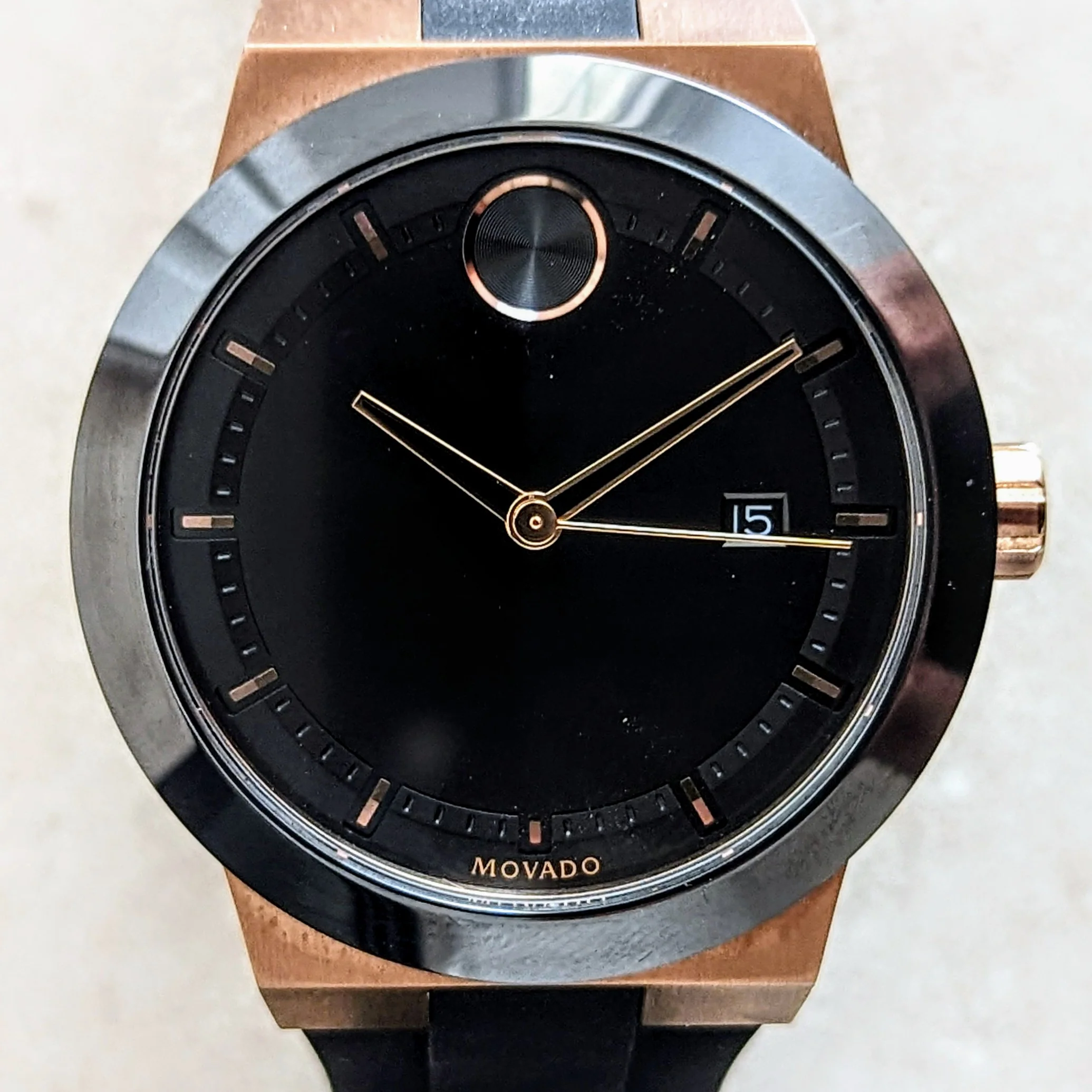 MOVADO Bold Fusion Watch Bronze Case Demo Unit Wristwatch Ref. 3600623 - Image 8
