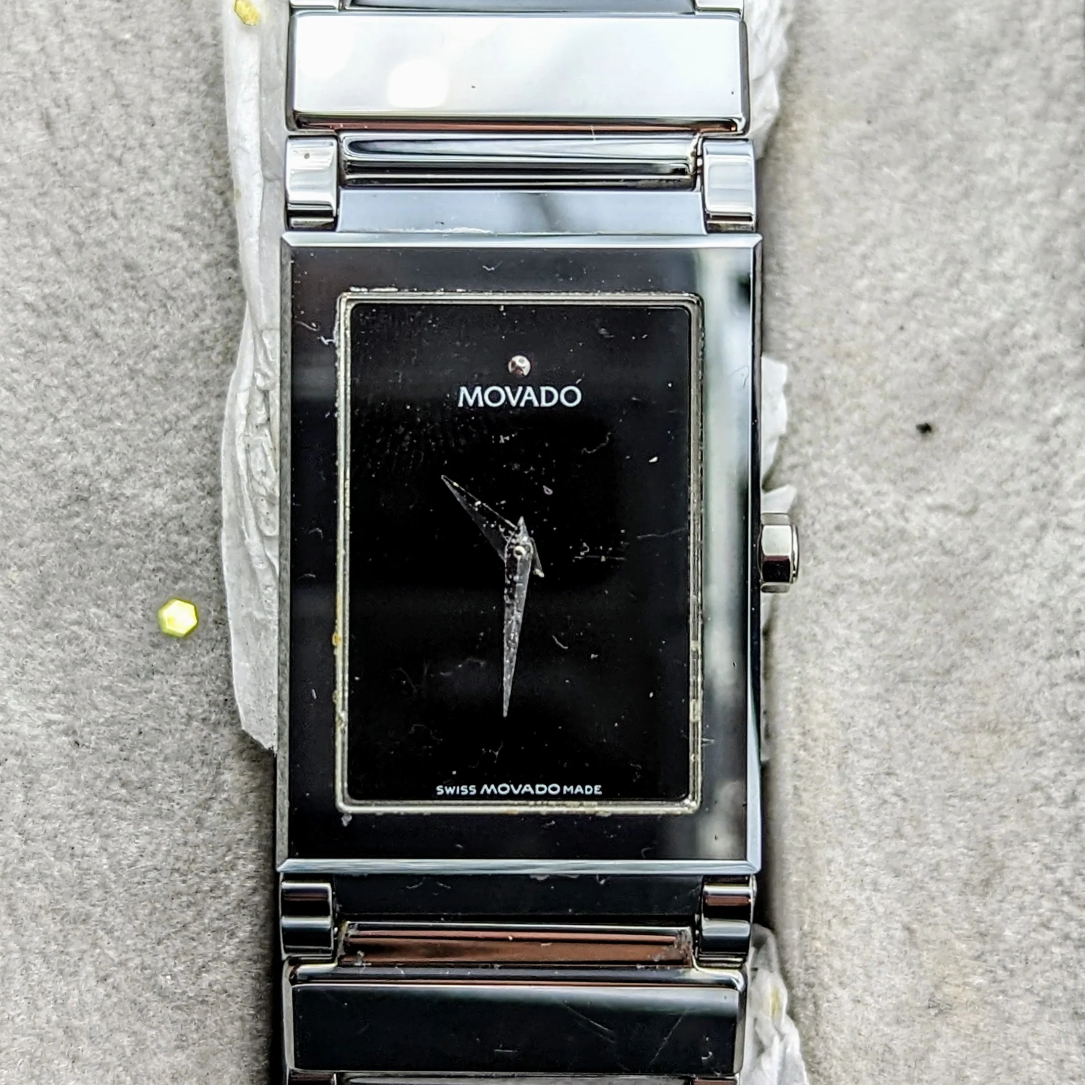 MOVADO Valor Tungsten Watch Ref. 89C11432 Swiss Wristwatch In BOX! - Image 11