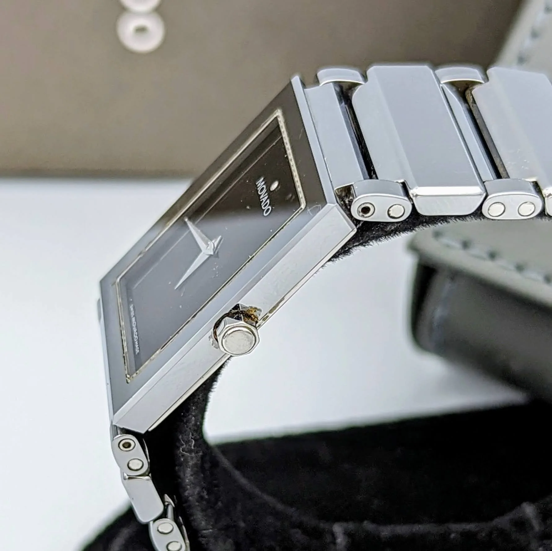 MOVADO Valor Tungsten Watch Ref. 89C11432 Swiss Wristwatch In BOX! - Image 12