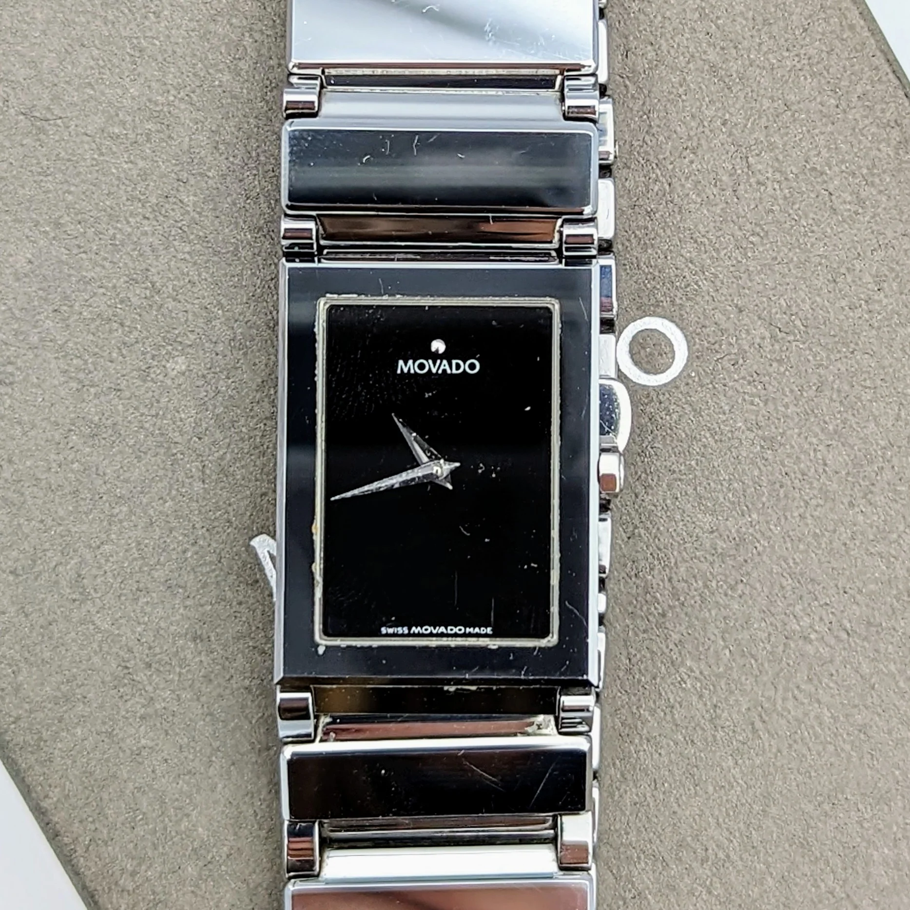 MOVADO Valor Tungsten Watch Ref. 89C11432 Swiss Wristwatch In BOX! - Image 8