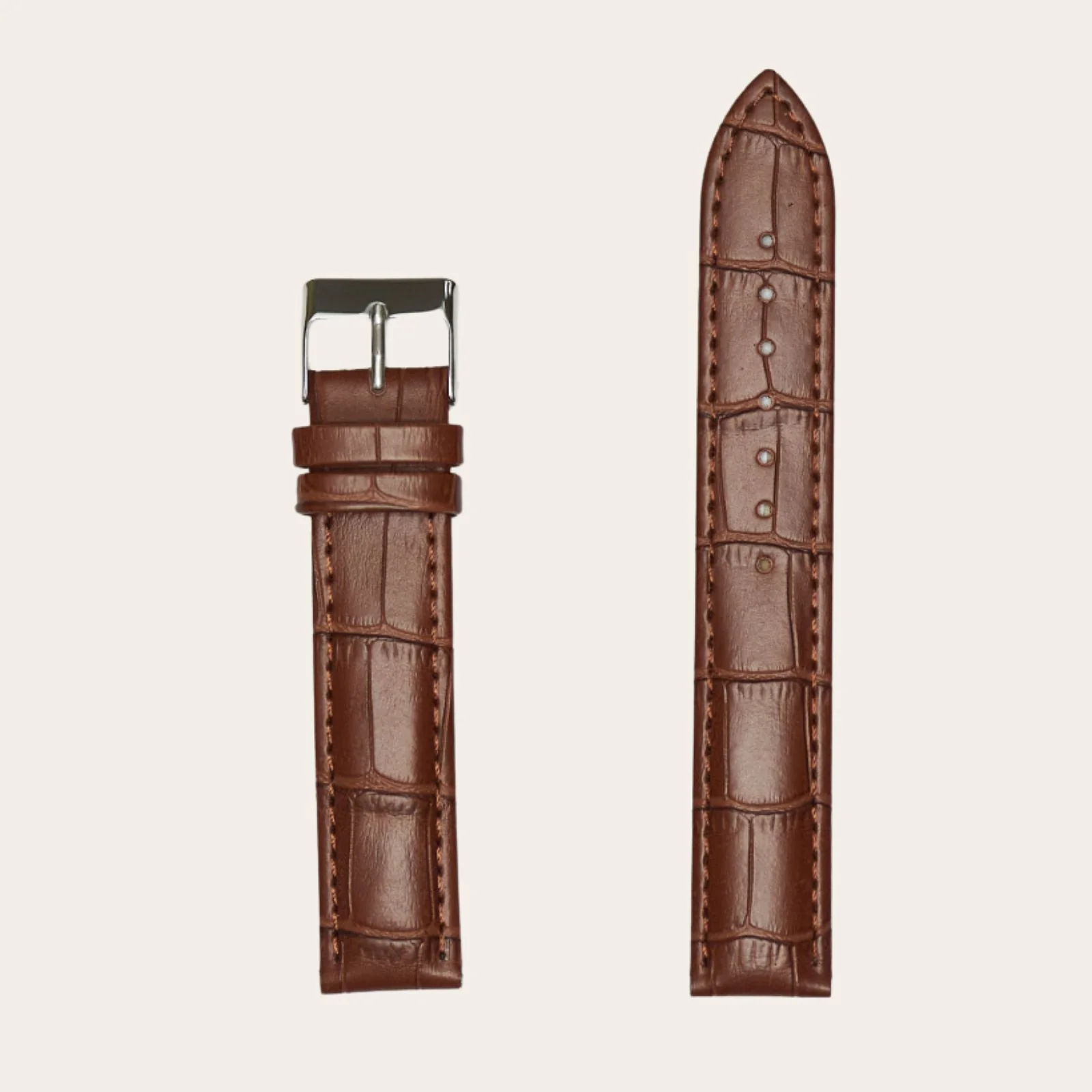 MS737 - Alligator Grain • Genuine Calfskin - Hadley Roma Watch Strap - Image 3
