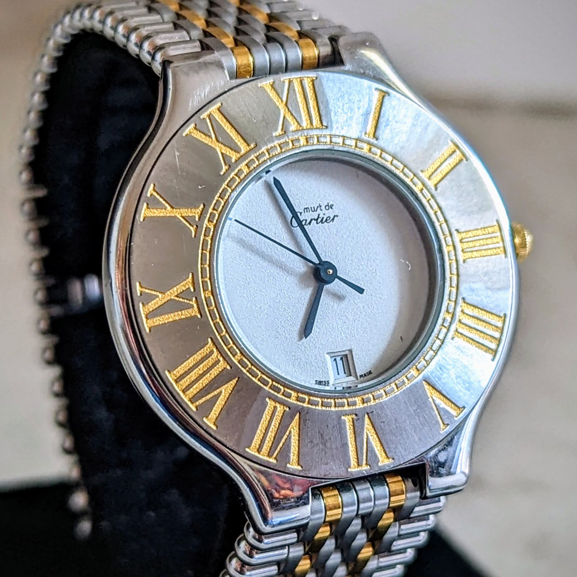 Must de Cartier 21 Wristwatch 35mm Date Indicator Swiss Quartz Watch - Image 3