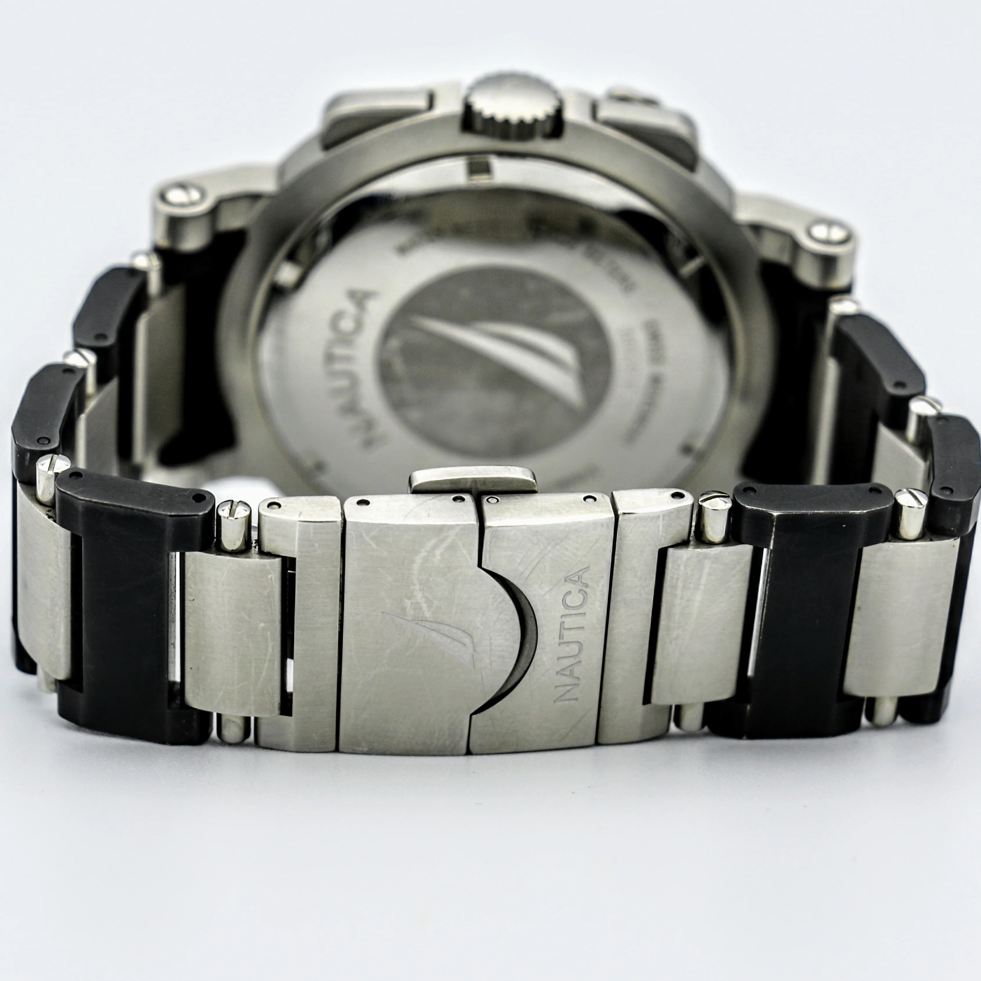 NAUTICA Chronograph Wristwatch Basketweave Dial Swiss High-Quality Quartz Watch - Image 9