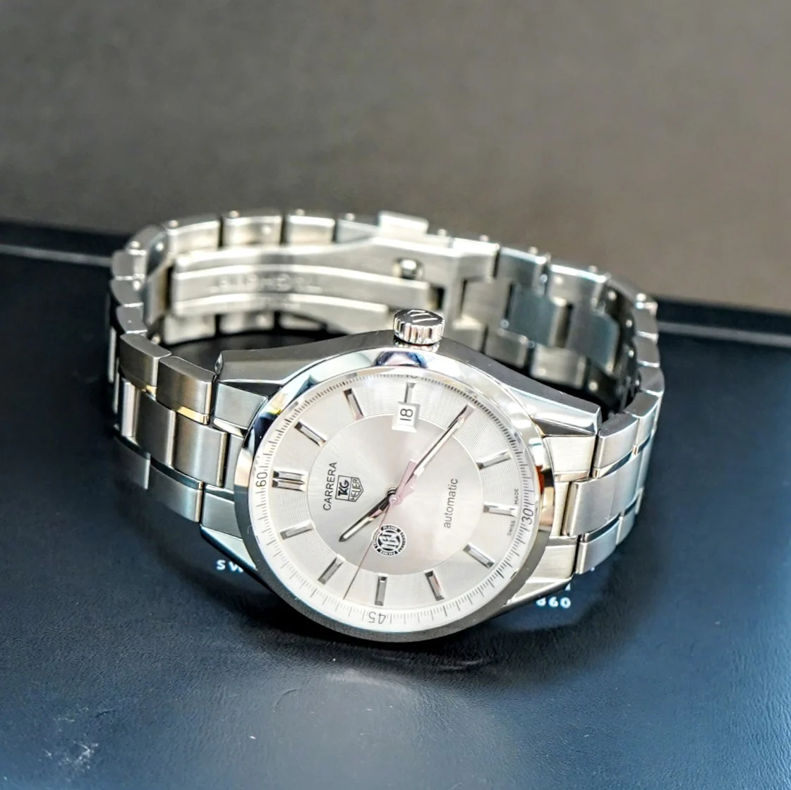 TAG HEUER Carrera Automatic Watch WV211A-2 "Geneva National Resort & Club" Dial Calibre 5 Date Indicator Wristwatch ALL Original, Double Box & Papers! - Image 10