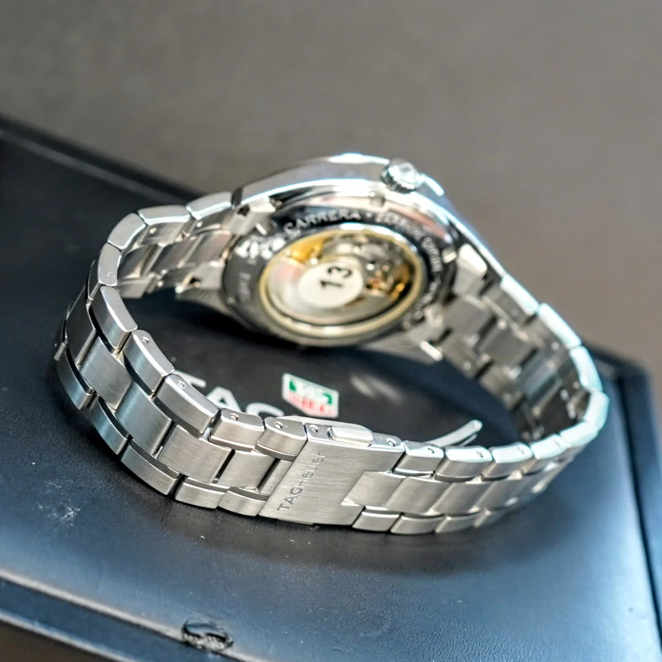 TAG HEUER Carrera Automatic Watch WV211A-2 "Geneva National Resort & Club" Dial Calibre 5 Date Indicator Wristwatch ALL Original, Double Box & Papers! - Image 11