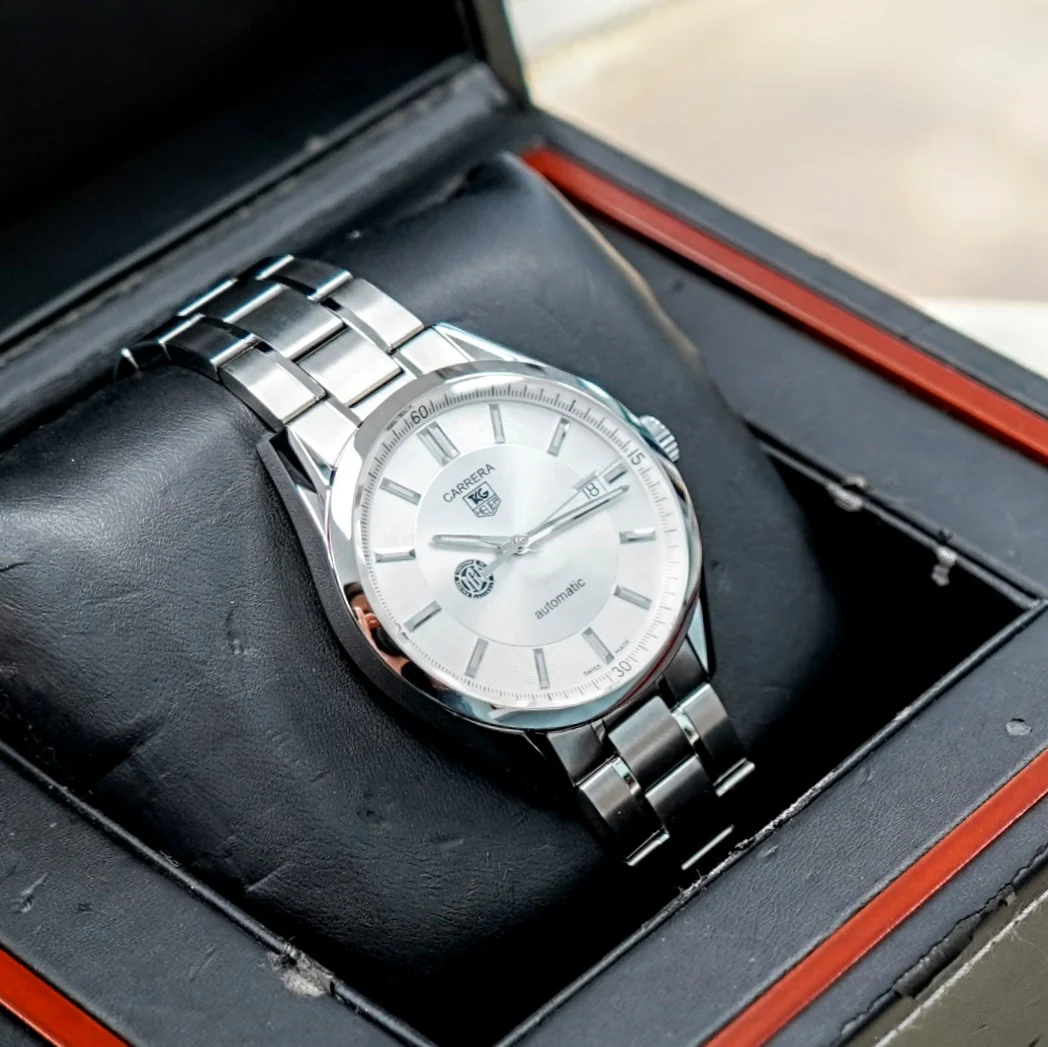 TAG HEUER Carrera Automatic Watch WV211A-2 "Geneva National Resort & Club" Dial Calibre 5 Date Indicator Wristwatch ALL Original, Double Box & Papers! - Image 7