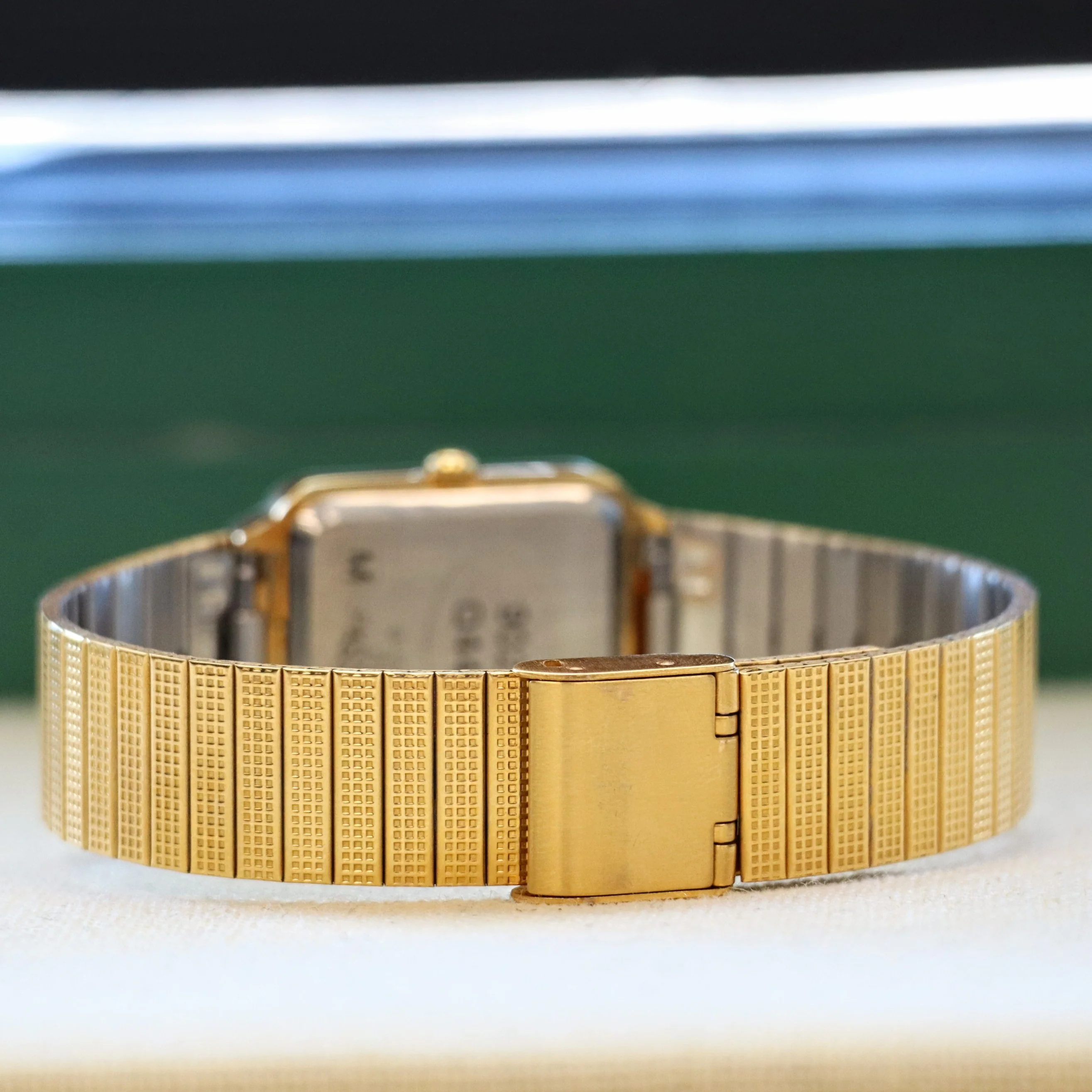 NOS Vintage BENRUS Diamond Quartz Watch Tank Case - ALL Original In BOX! - Image 11