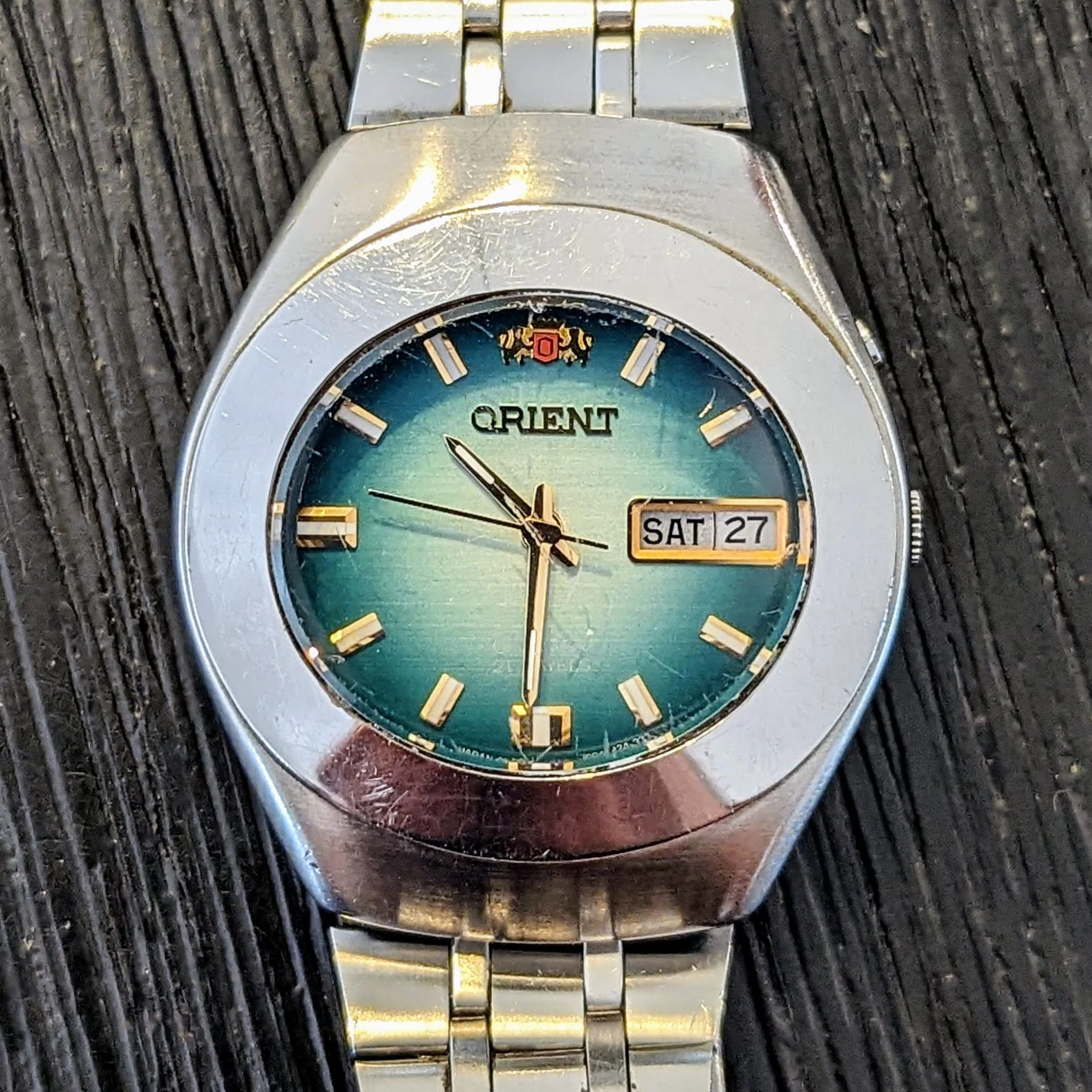 ORIENT Crystal Automatic Watch Day/Date Indicator Cal. 7S26A Wristwatch - Image 3