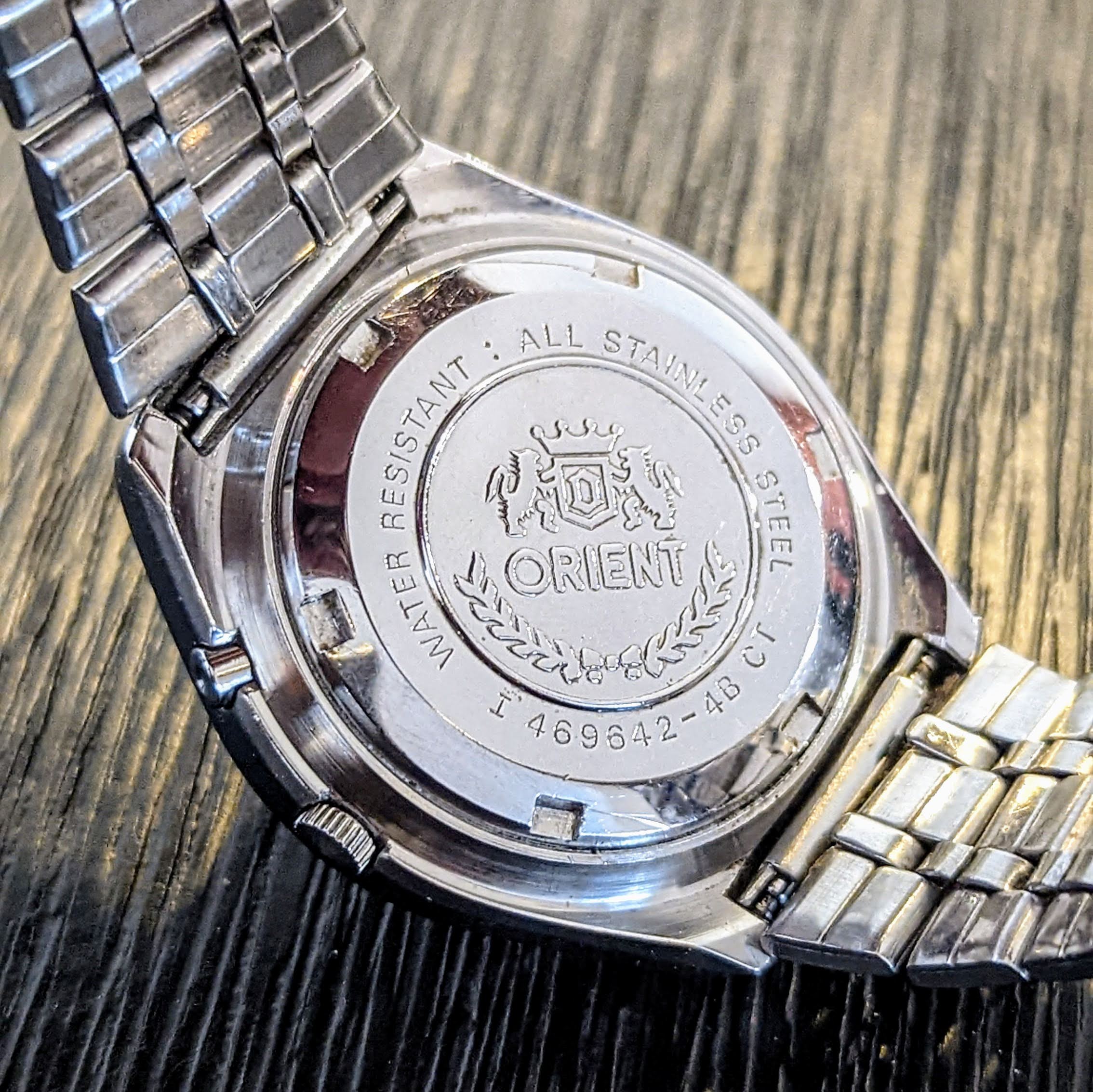 ORIENT Crystal Automatic Watch Day/Date Indicator Cal. 7S26A Wristwatch - Image 9