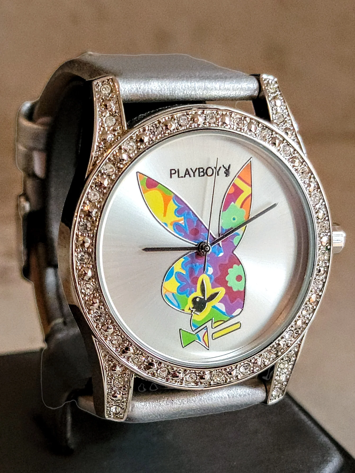 PLAYBOY Quartz Watch Diamond Bezel Wristwatch - Image 4
