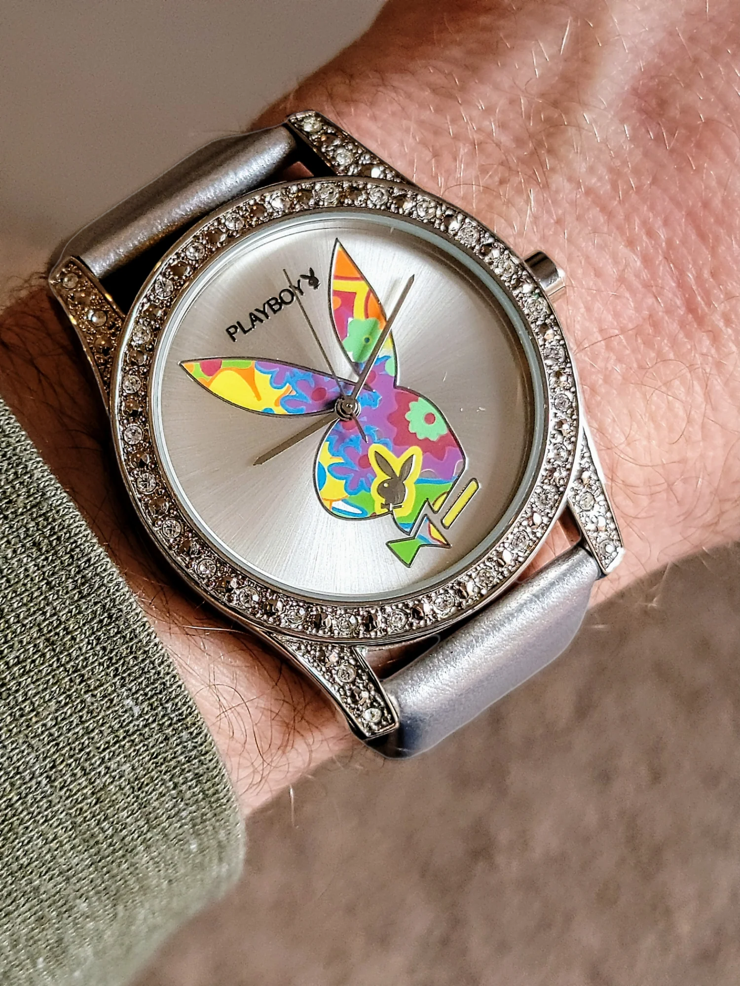 PLAYBOY Quartz Watch Diamond Bezel Wristwatch - Image 6