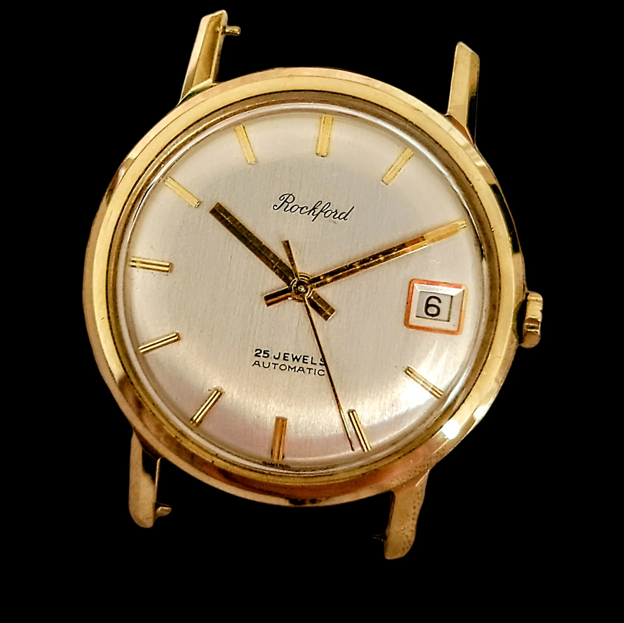 ROCKFORD Self-Winding Calendar Watch 14K GOLD 25J Cal. Bennett Bros. ETA 2472 - Image 11