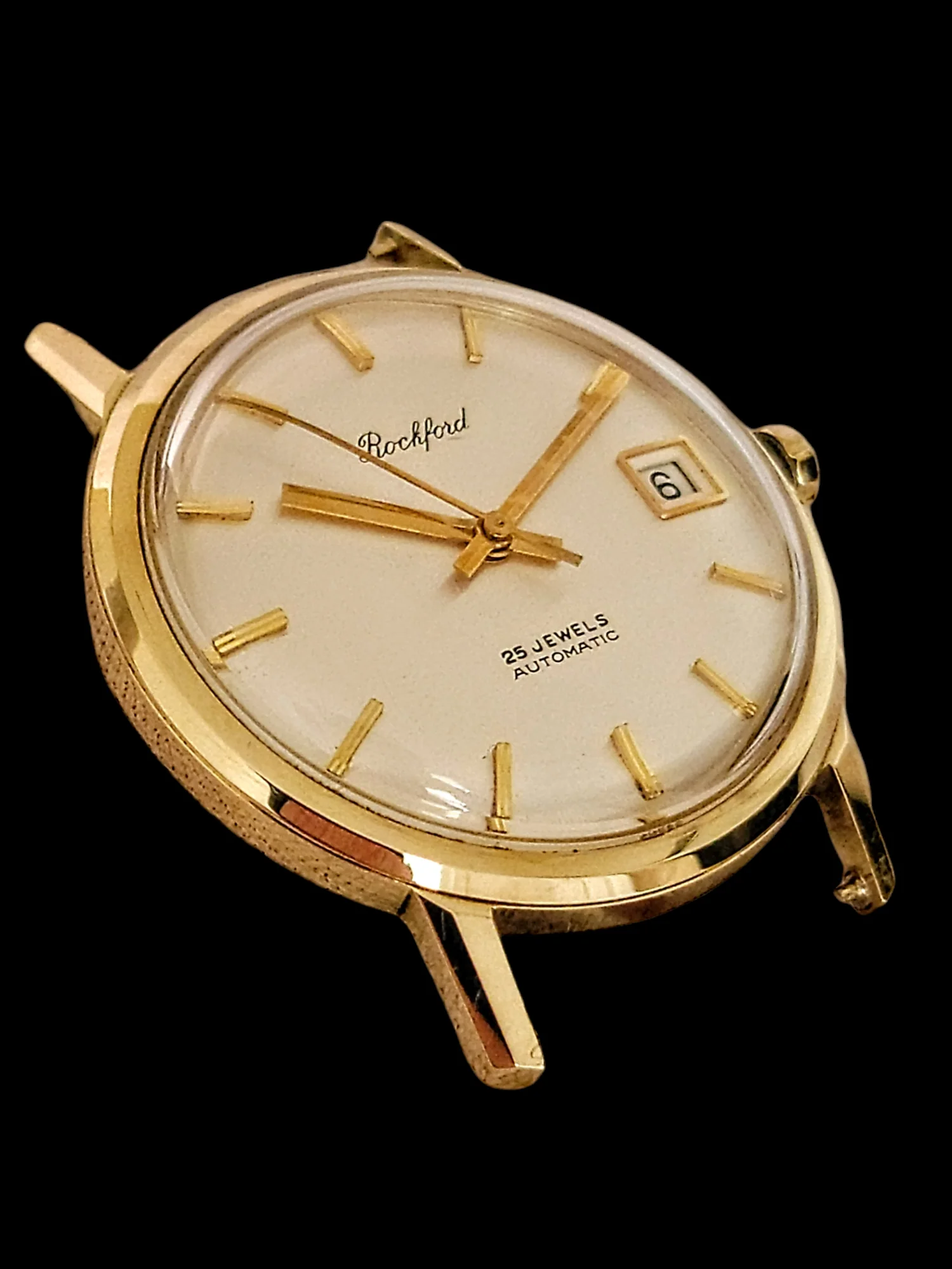 ROCKFORD Self-Winding Calendar Watch 14K GOLD 25J Cal. Bennett Bros. ETA 2472 - Image 12