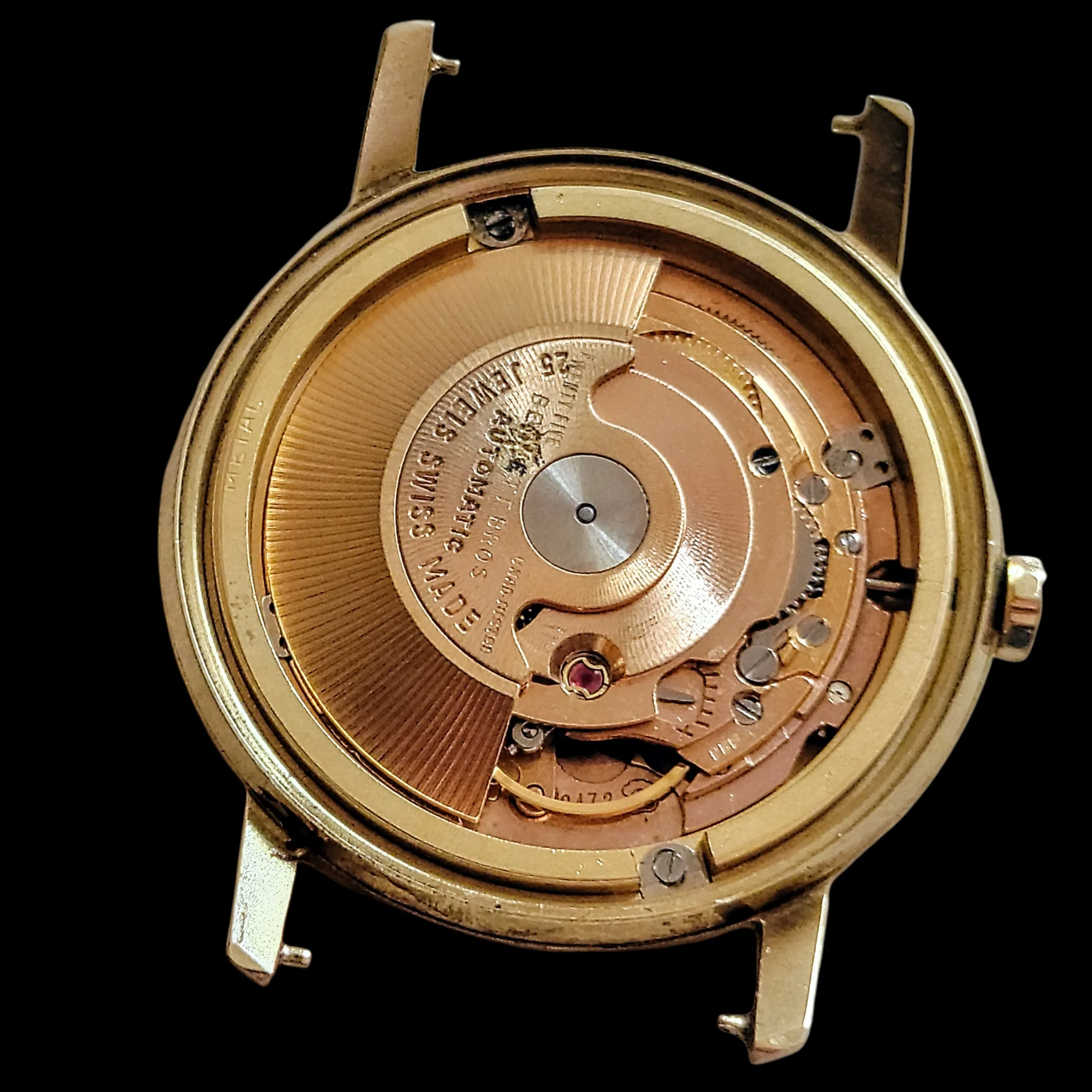 ROCKFORD Self-Winding Calendar Watch 14K GOLD 25J Cal. Bennett Bros. ETA 2472 - Image 15
