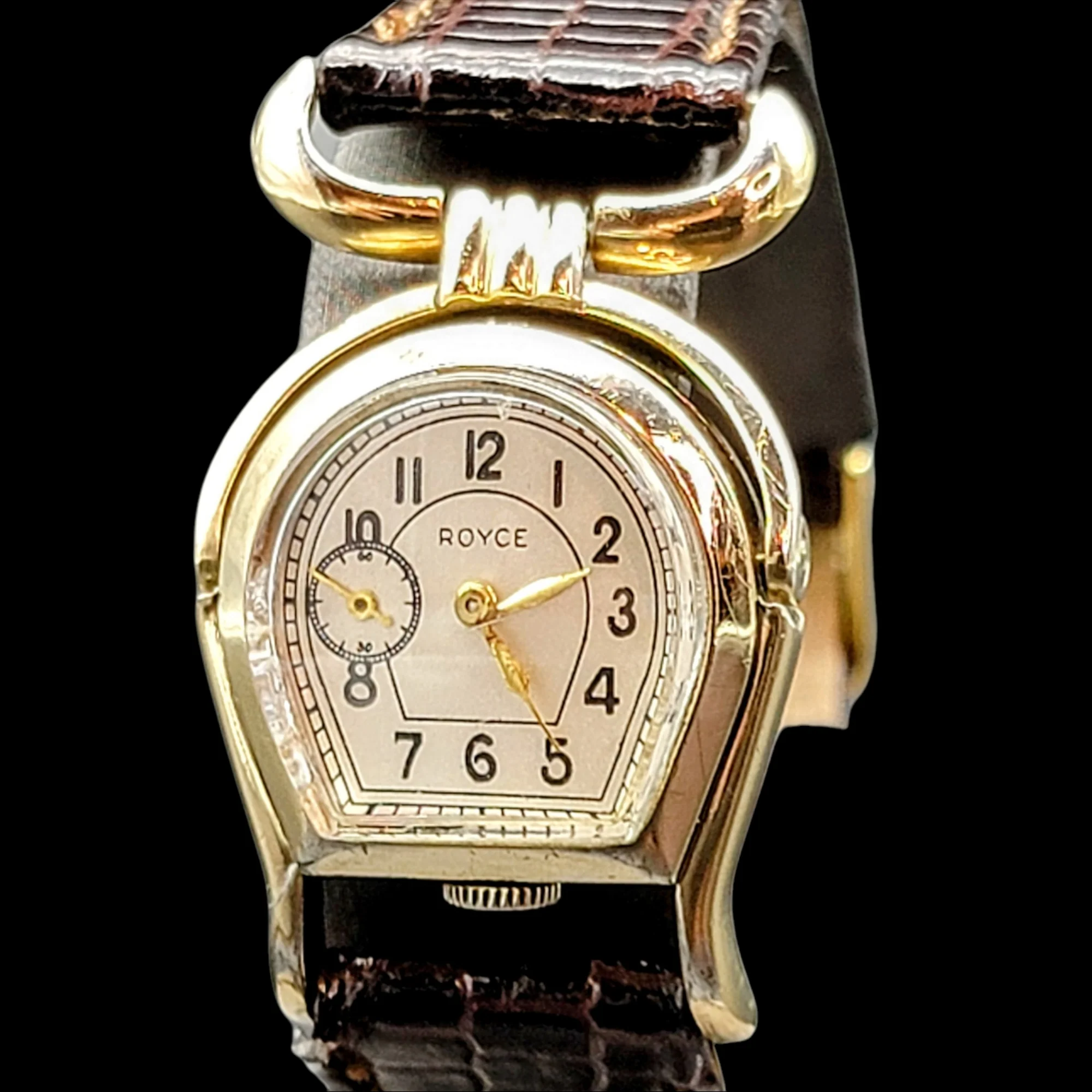 ROYCE Wristwatch "Horseshoe" Shaped Watch 17 Jewels Swiss - Image 10