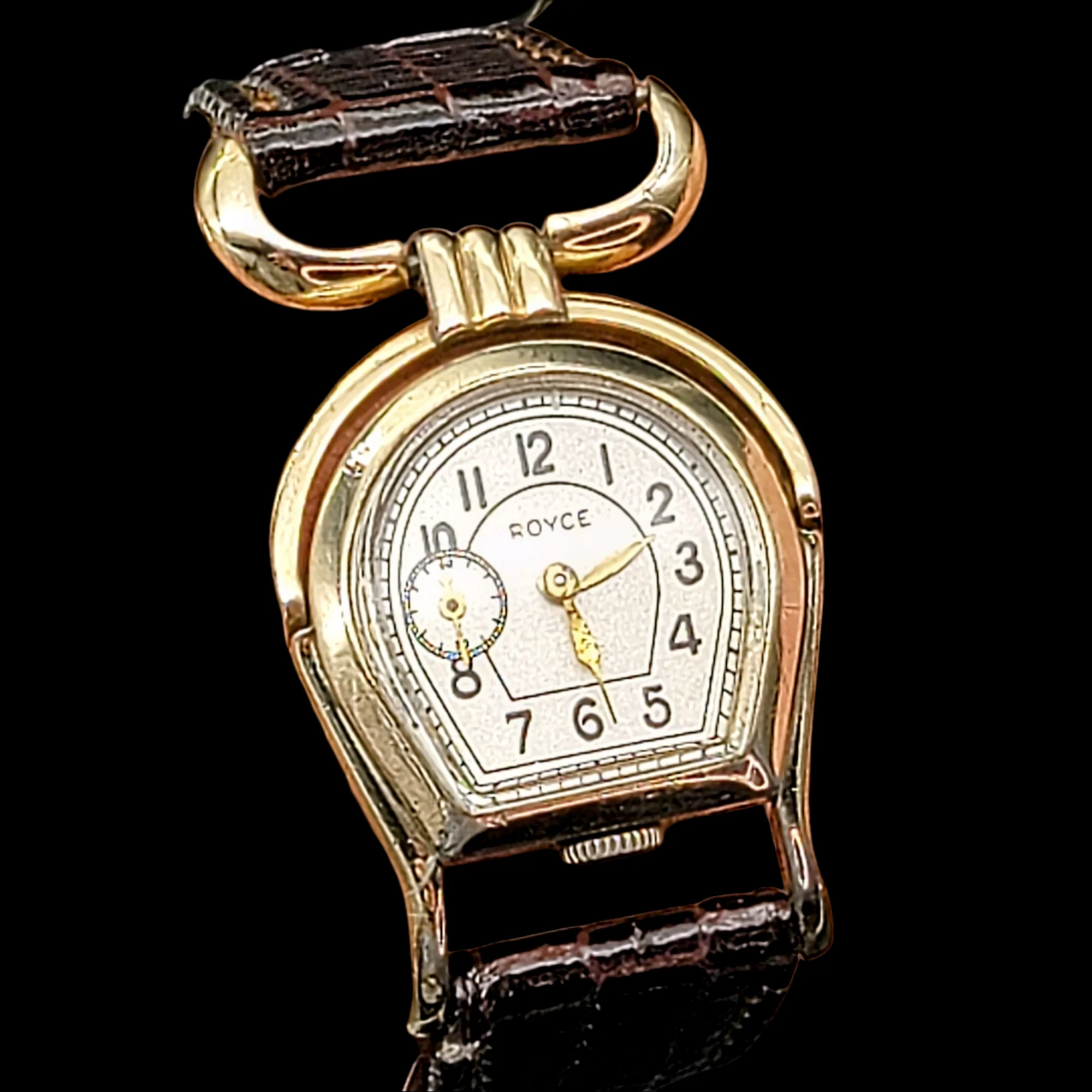 ROYCE Wristwatch "Horseshoe" Shaped Watch 17 Jewels Swiss - Image 11