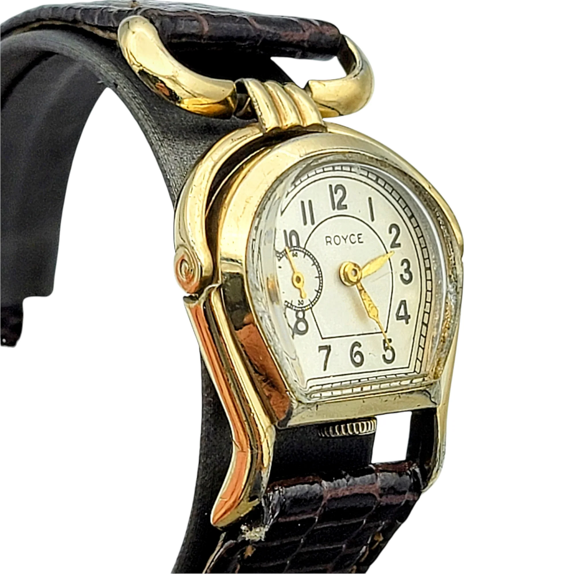 ROYCE Wristwatch "Horseshoe" Shaped Watch 17 Jewels Swiss - Image 18