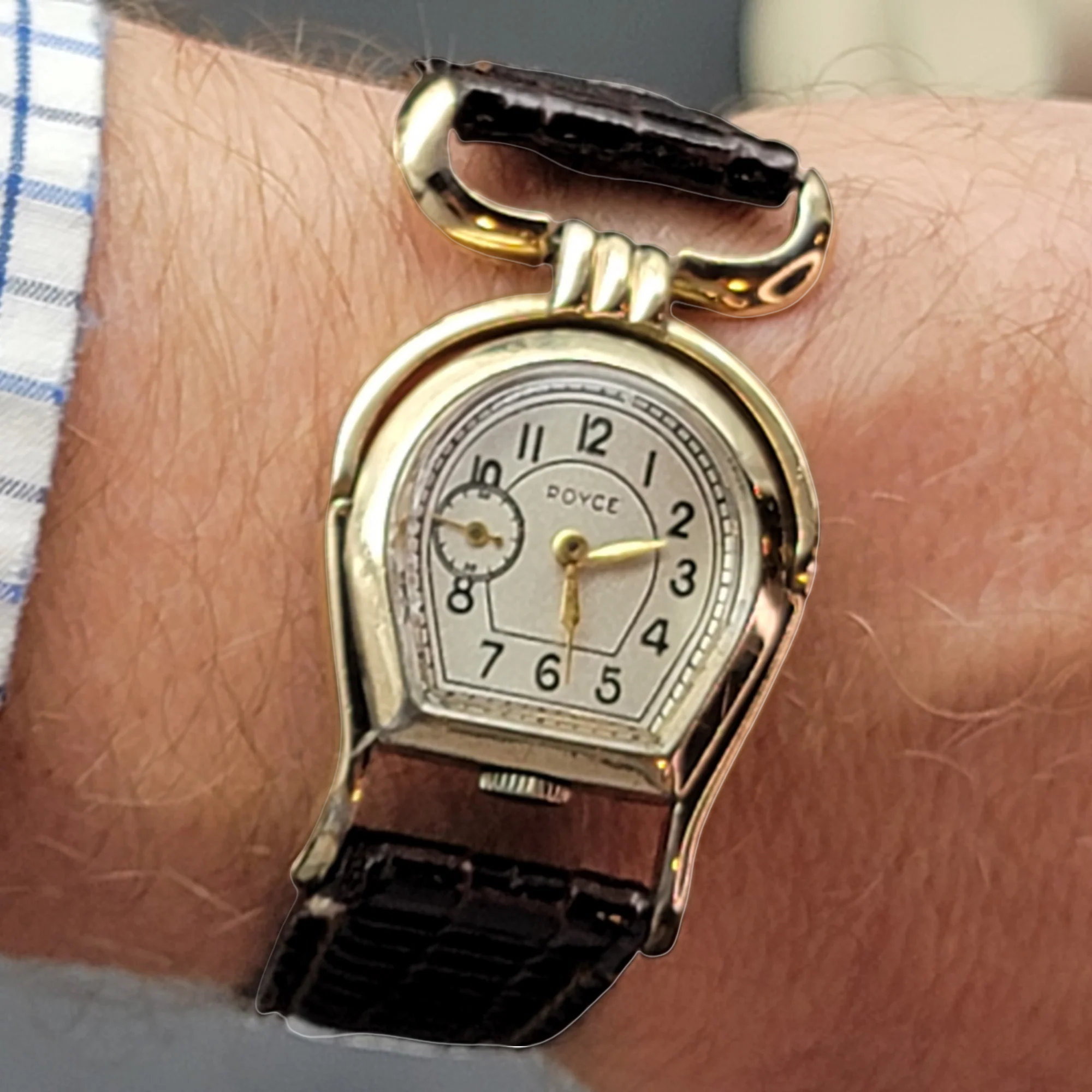 ROYCE Wristwatch "Horseshoe" Shaped Watch 17 Jewels Swiss - Image 20