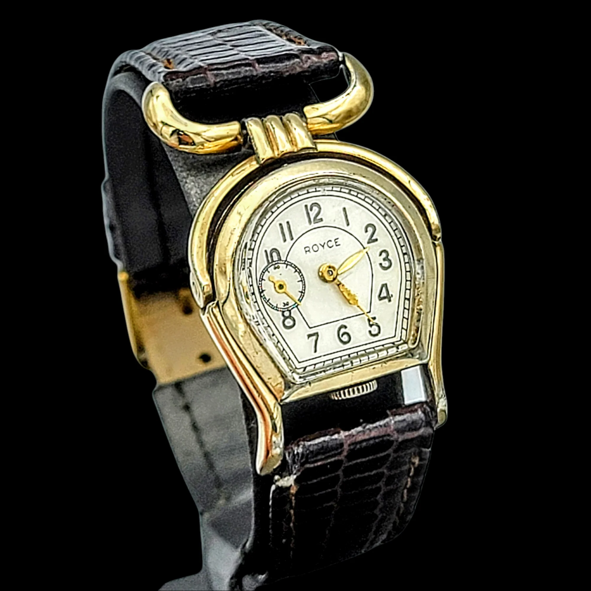 ROYCE Wristwatch "Horseshoe" Shaped Watch 17 Jewels Swiss - Image 4