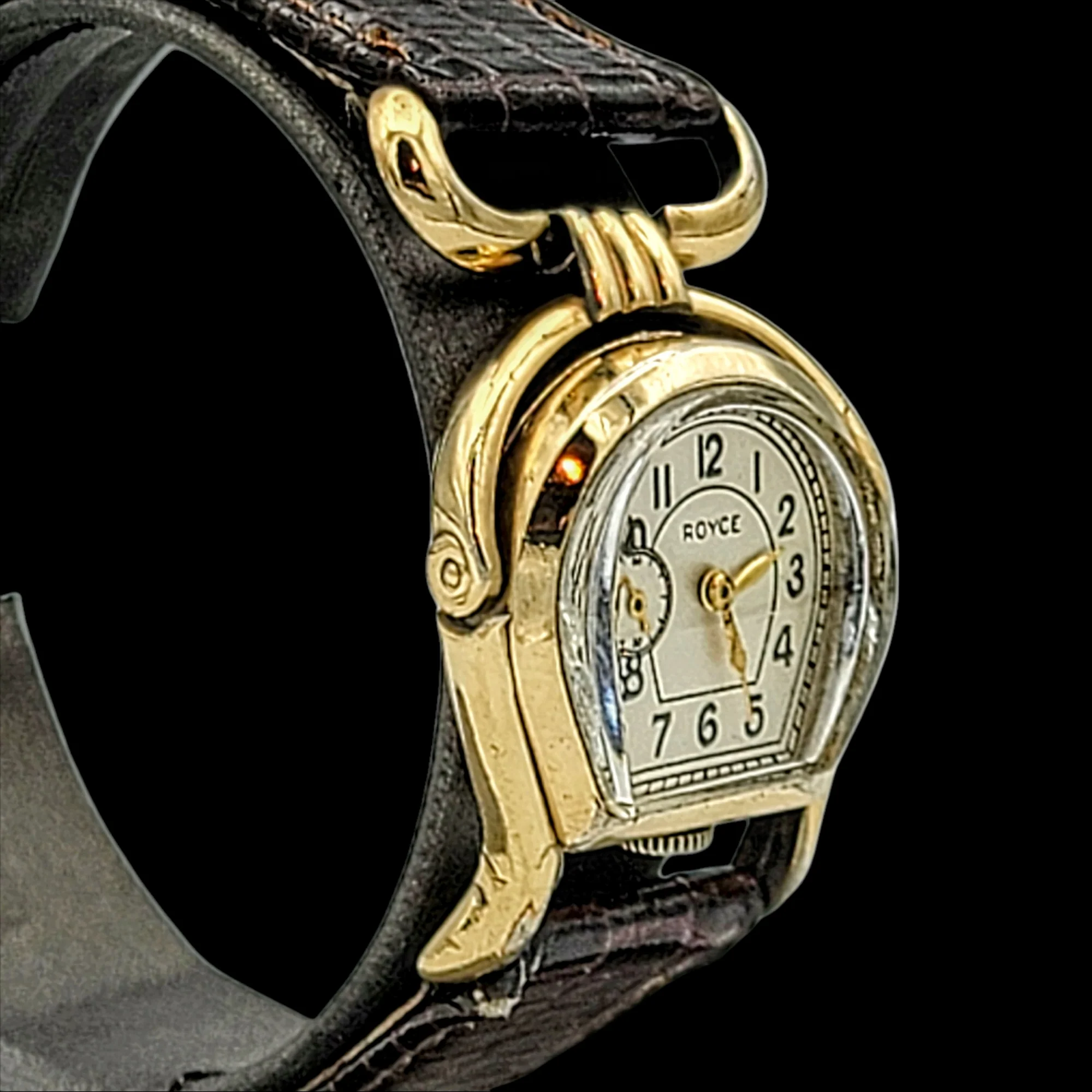 ROYCE Wristwatch "Horseshoe" Shaped Watch 17 Jewels Swiss - Image 7