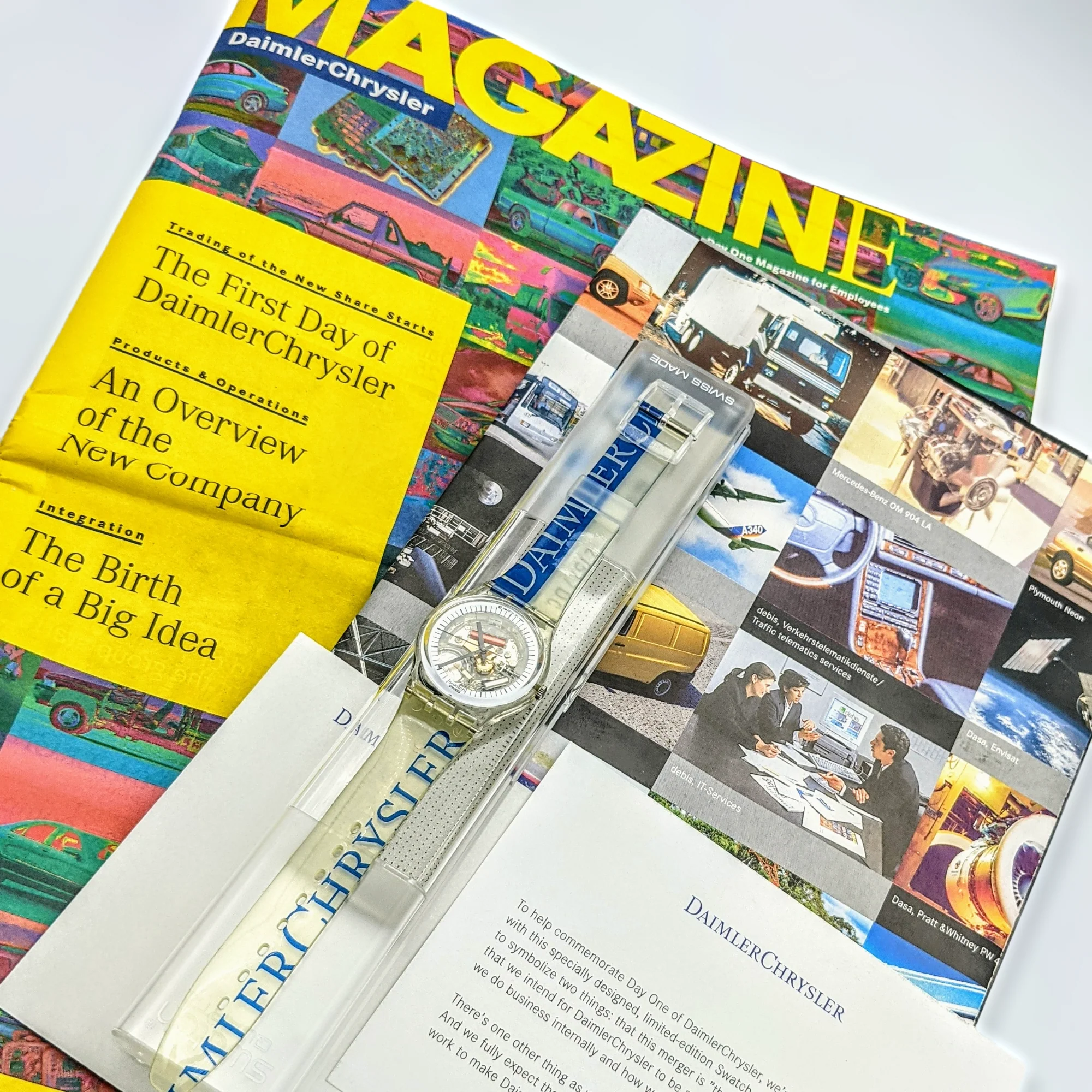 SWATCH Watch Daimler Chrysler Promotional Wristwatch - Box & Papers - Ref. GZ 157 - Image 12