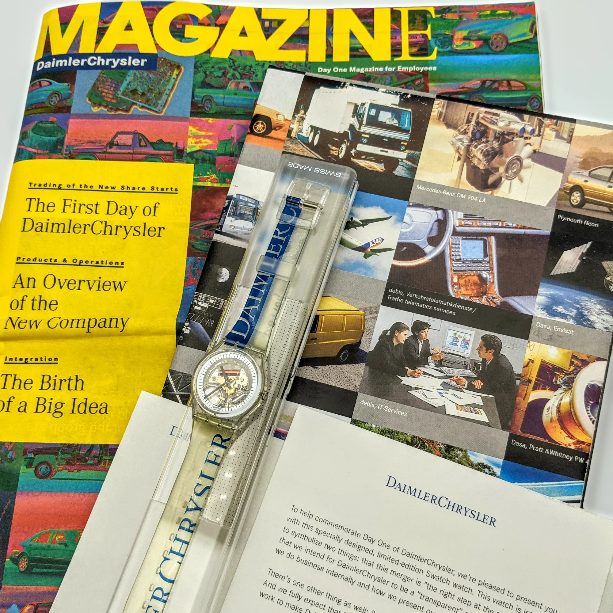 SWATCH Watch Daimler Chrysler Promotional Wristwatch - Box & Papers - Ref. GZ 157 - Image 4