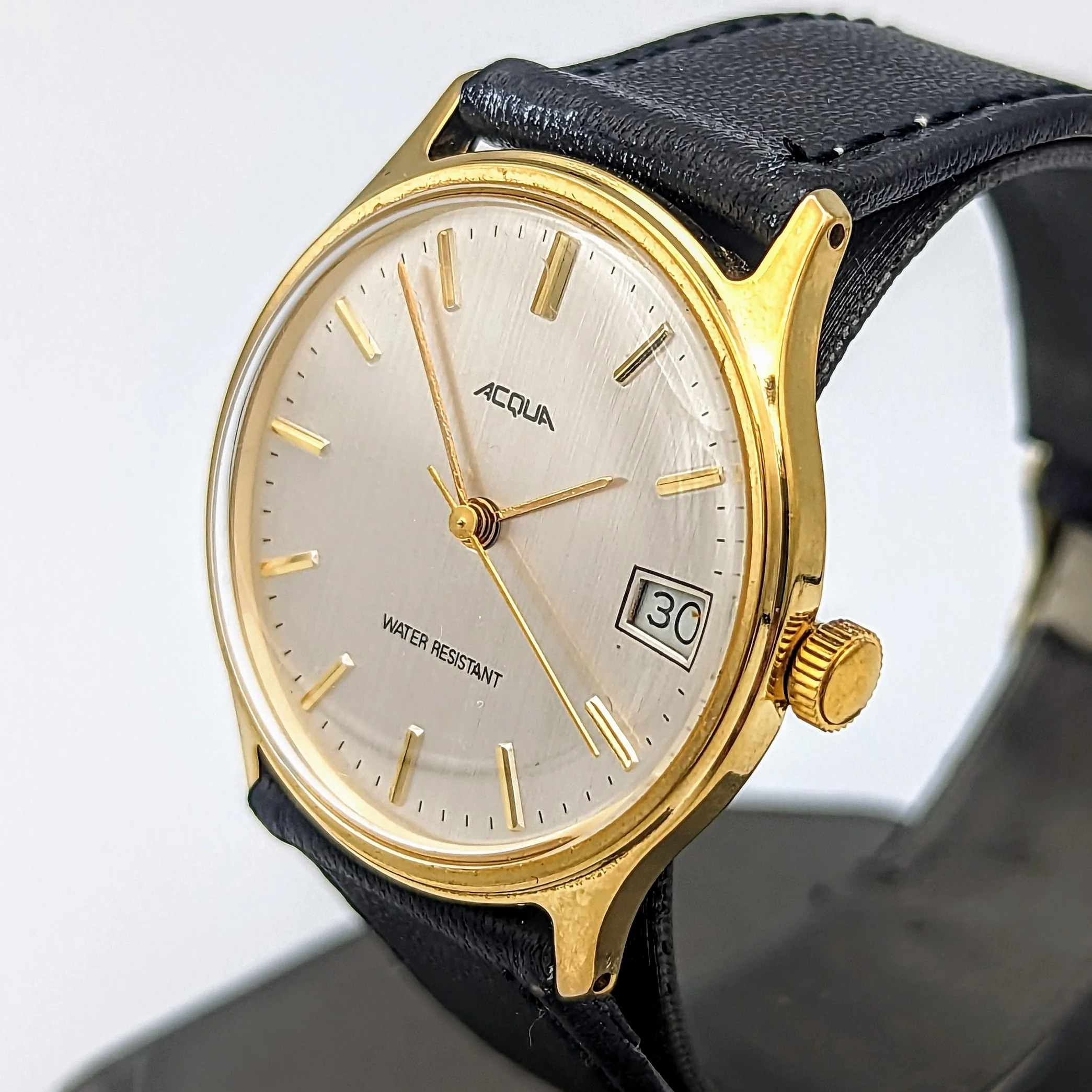 Timex ACQUA Mechanical Watch Date Indicator Vintage Wristwatch - Image 6