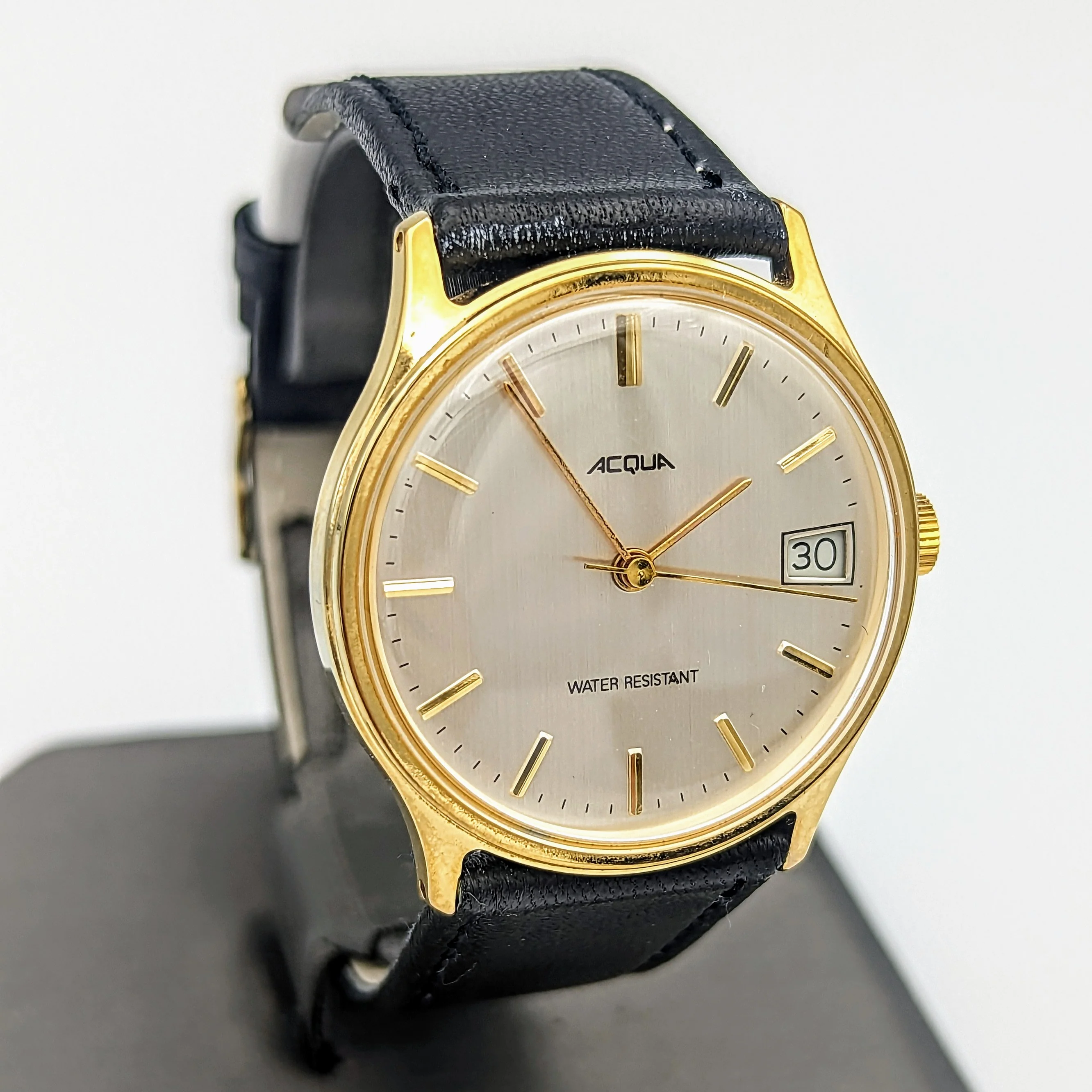 Timex ACQUA Mechanical Watch Date Indicator Vintage Wristwatch - Image 9