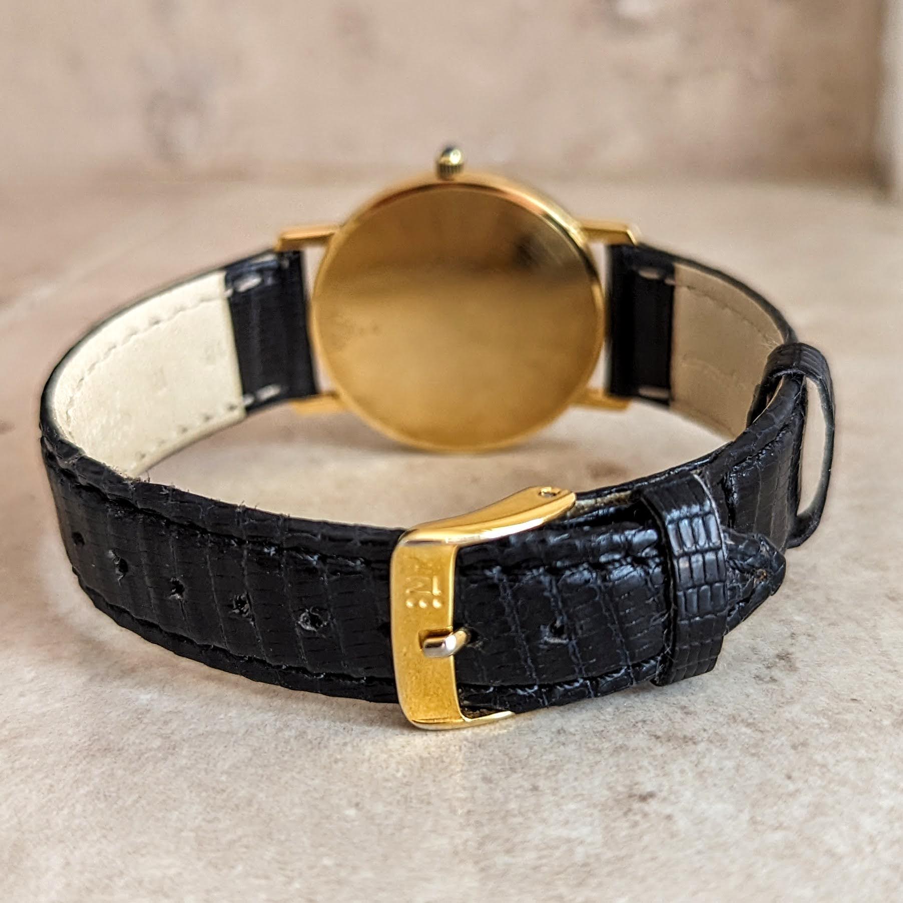 TOURNEAU Wristwatch 18K GOLD Swiss Made Cal. ETA 255.411 6J Quartz Watch 33mm - Image 14