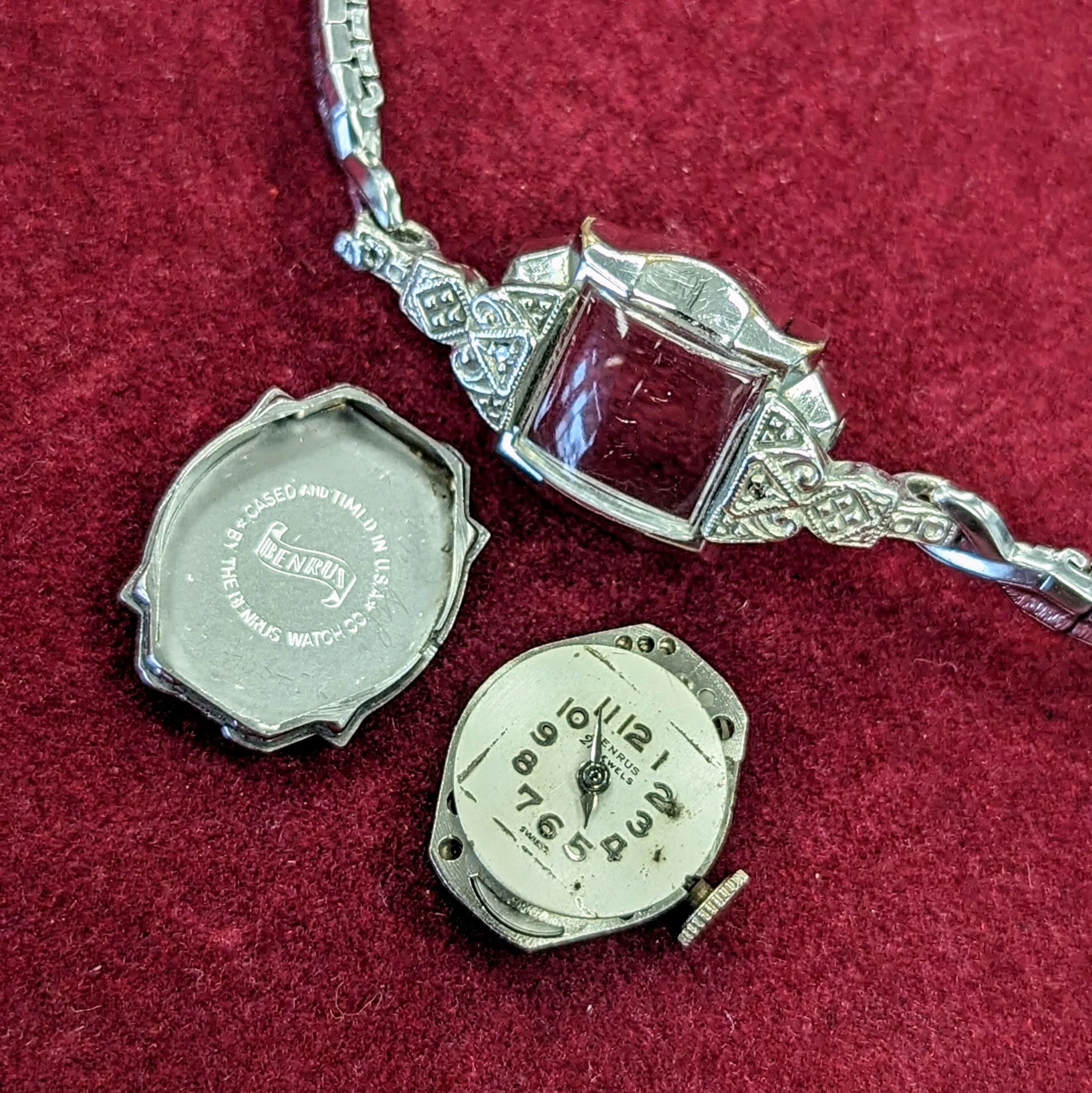 Vintage BENRUS Ladies Watch 21 Jewels Modele BMA40 Swiss Made Wristwatch Fancy Case - Image 11