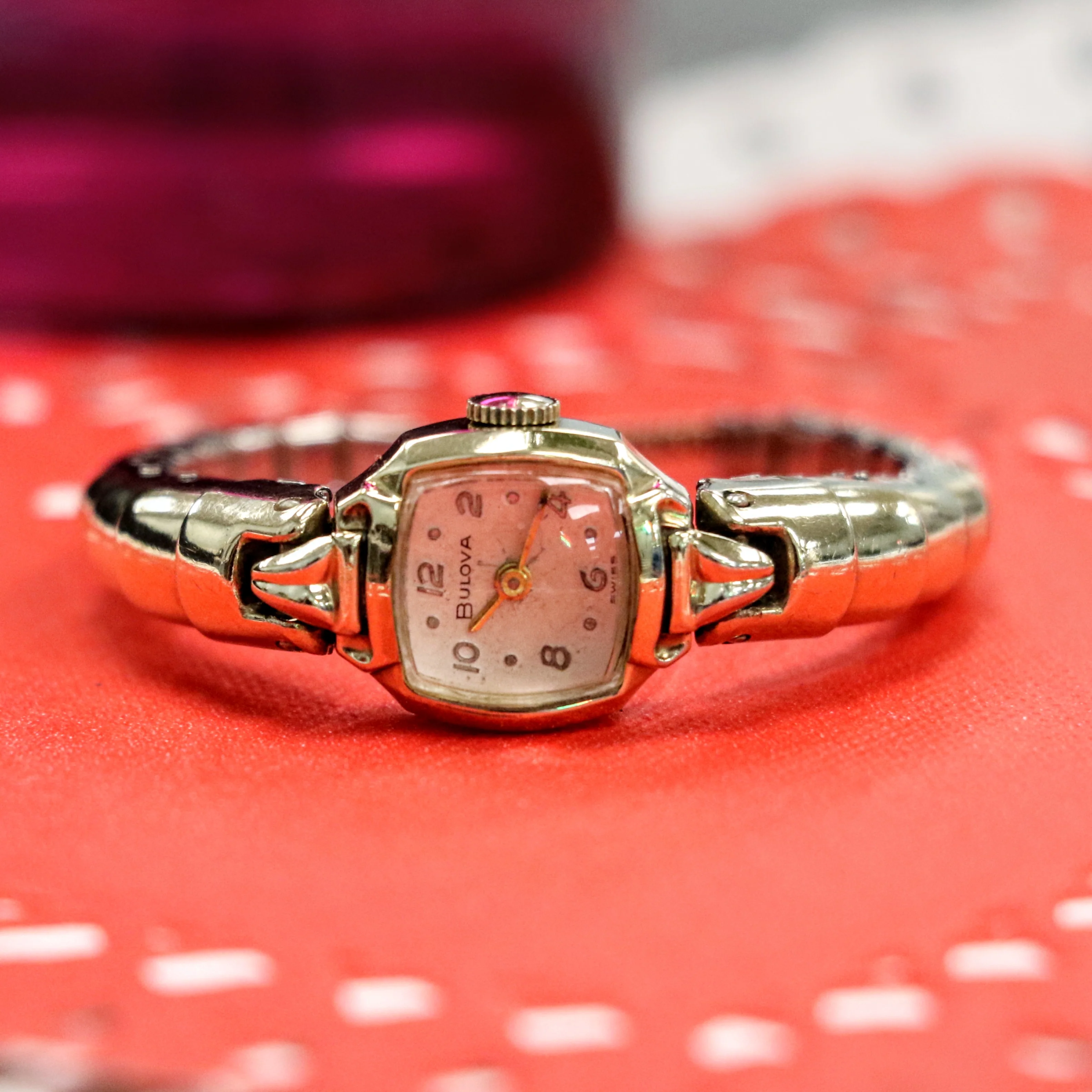 1971 BULOVA Ladies Watch 17 Jewels Cal. 6CL Swiss - SPEIDEL Spirit of Paris Bracelet - Image 11