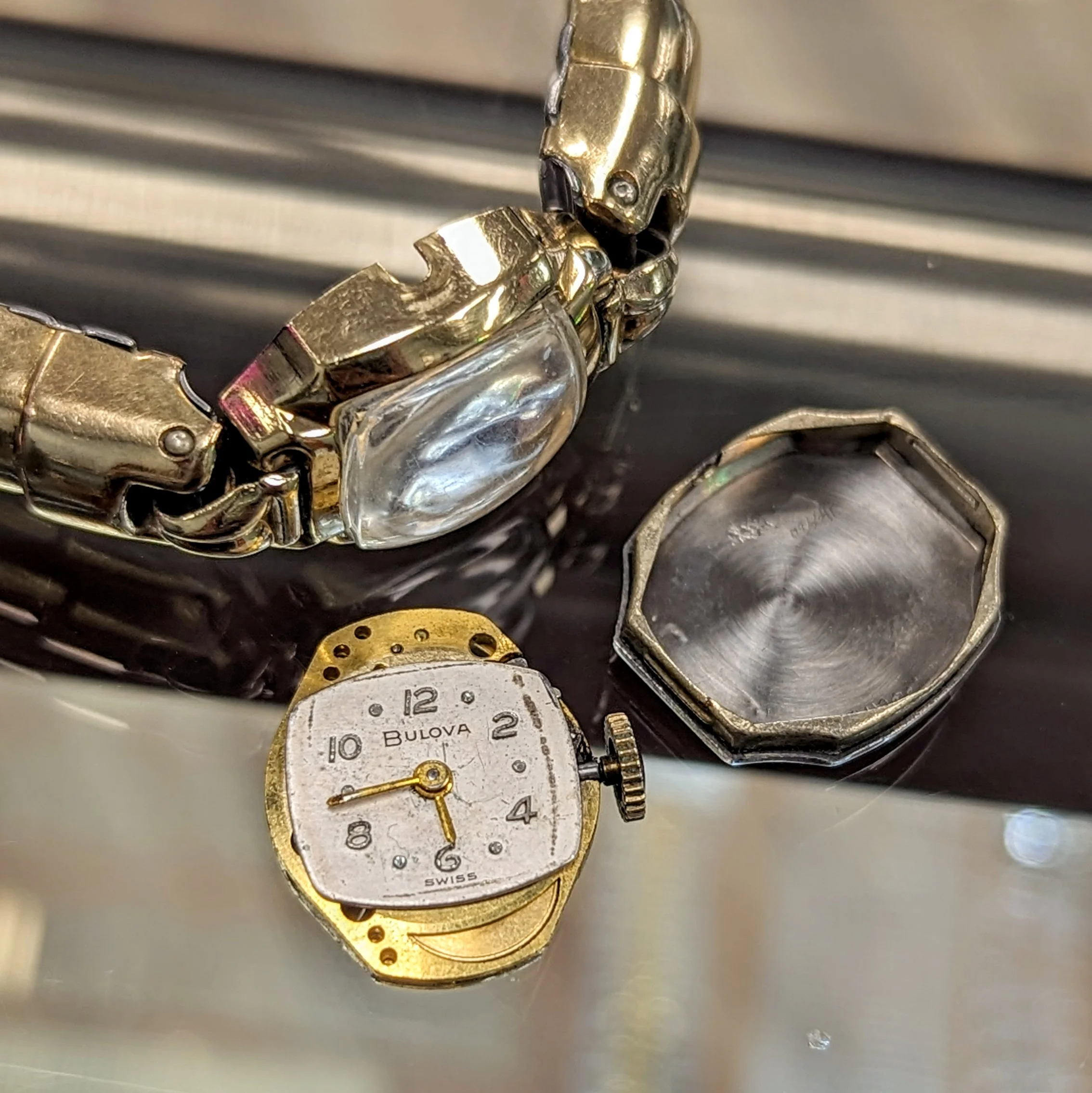 1971 BULOVA Ladies Watch 17 Jewels Cal. 6CL Swiss - SPEIDEL Spirit of Paris Bracelet - Image 15