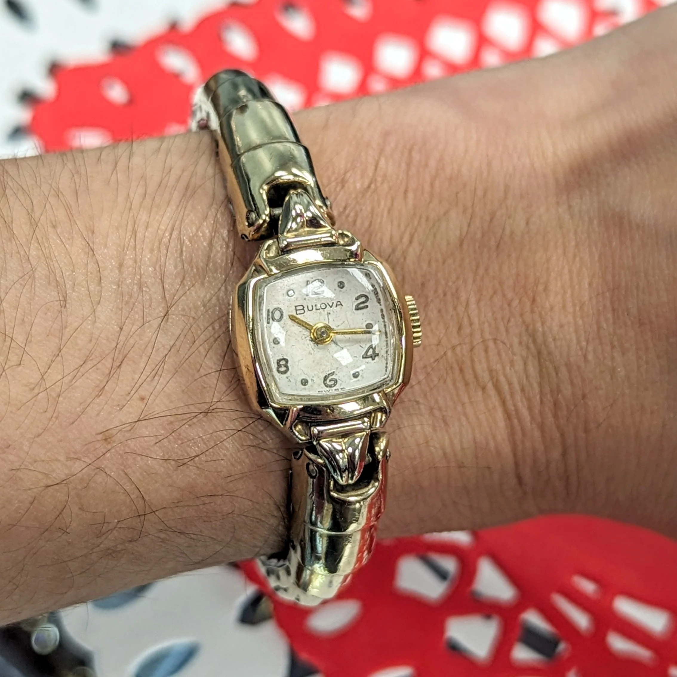 1971 BULOVA Ladies Watch 17 Jewels Cal. 6CL Swiss - SPEIDEL Spirit of Paris Bracelet - Image 8