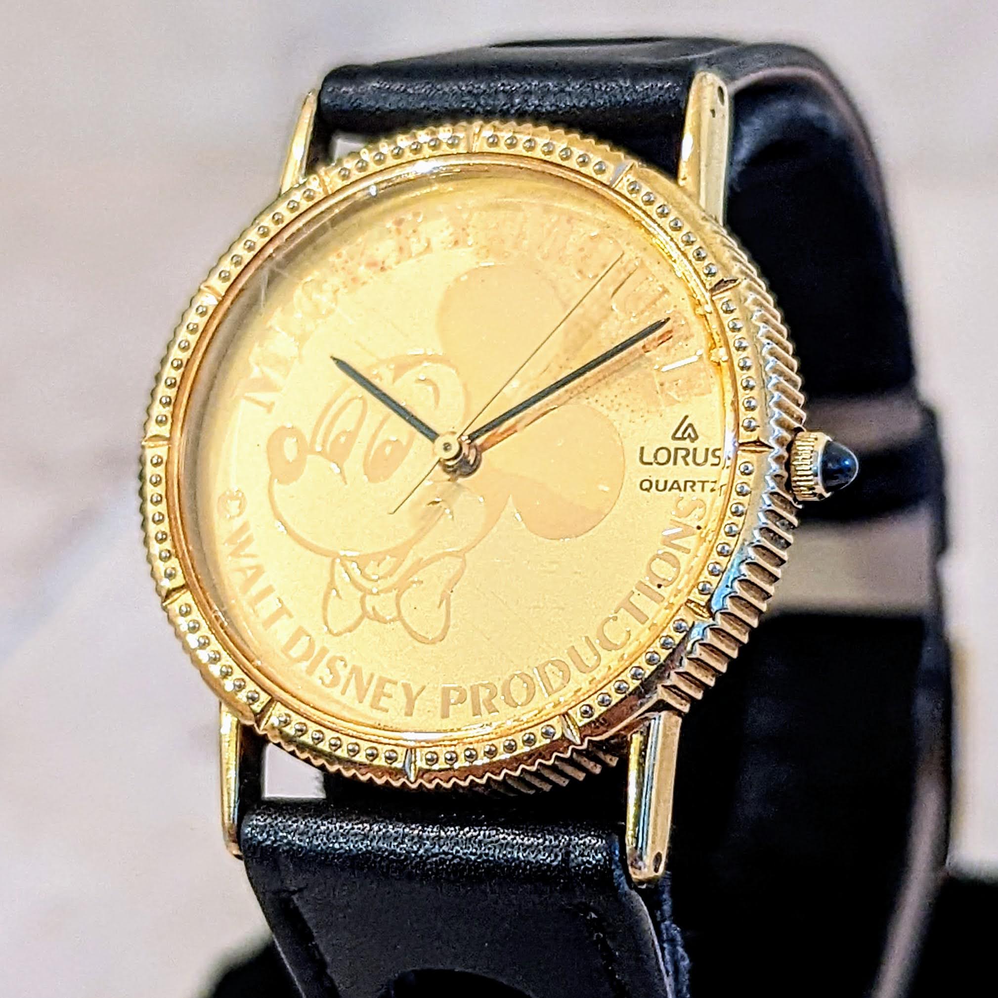 Vintage LORUS Mickey Mouse Bowtie Wristwatch Quartz Movement - Image 4