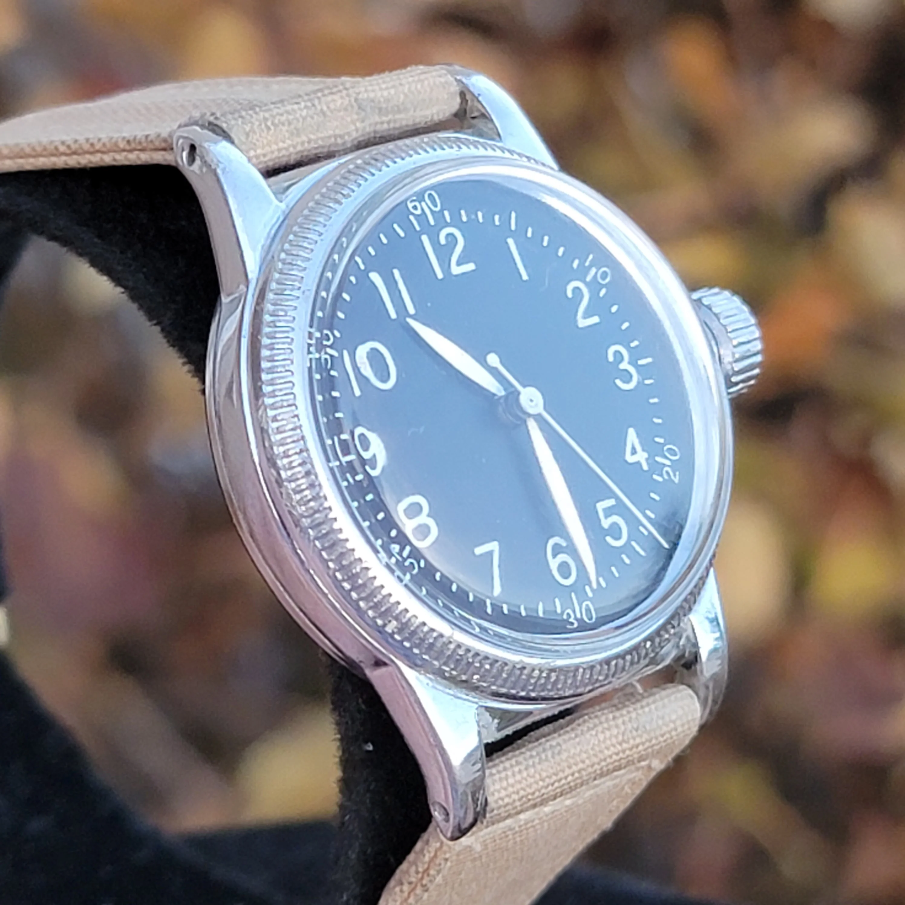 WWII Military Waltham Wristwatch Type A-11 U.S. Army - Image 6