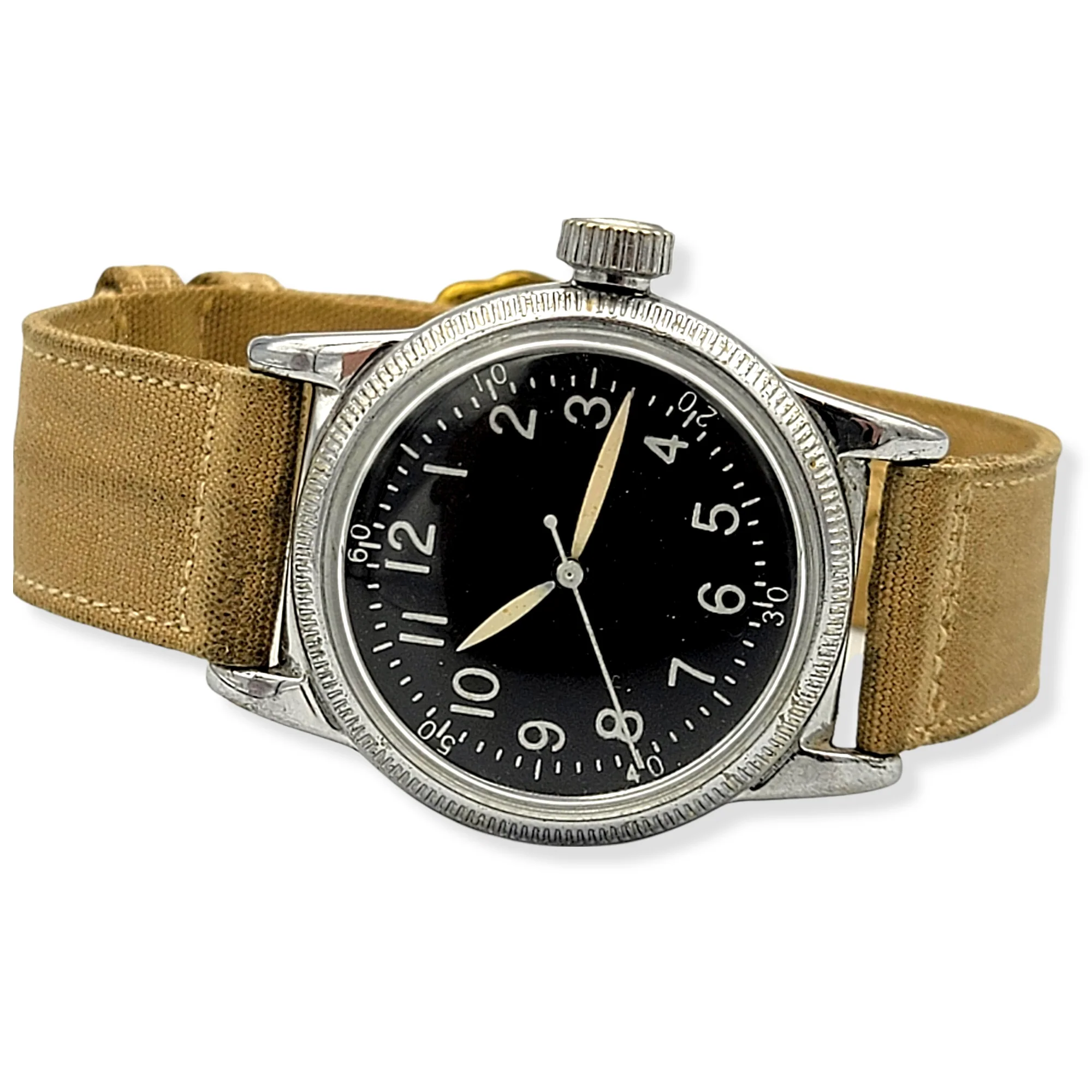 WWII Military Waltham Wristwatch Type A-11 U.S. Army - Image 7