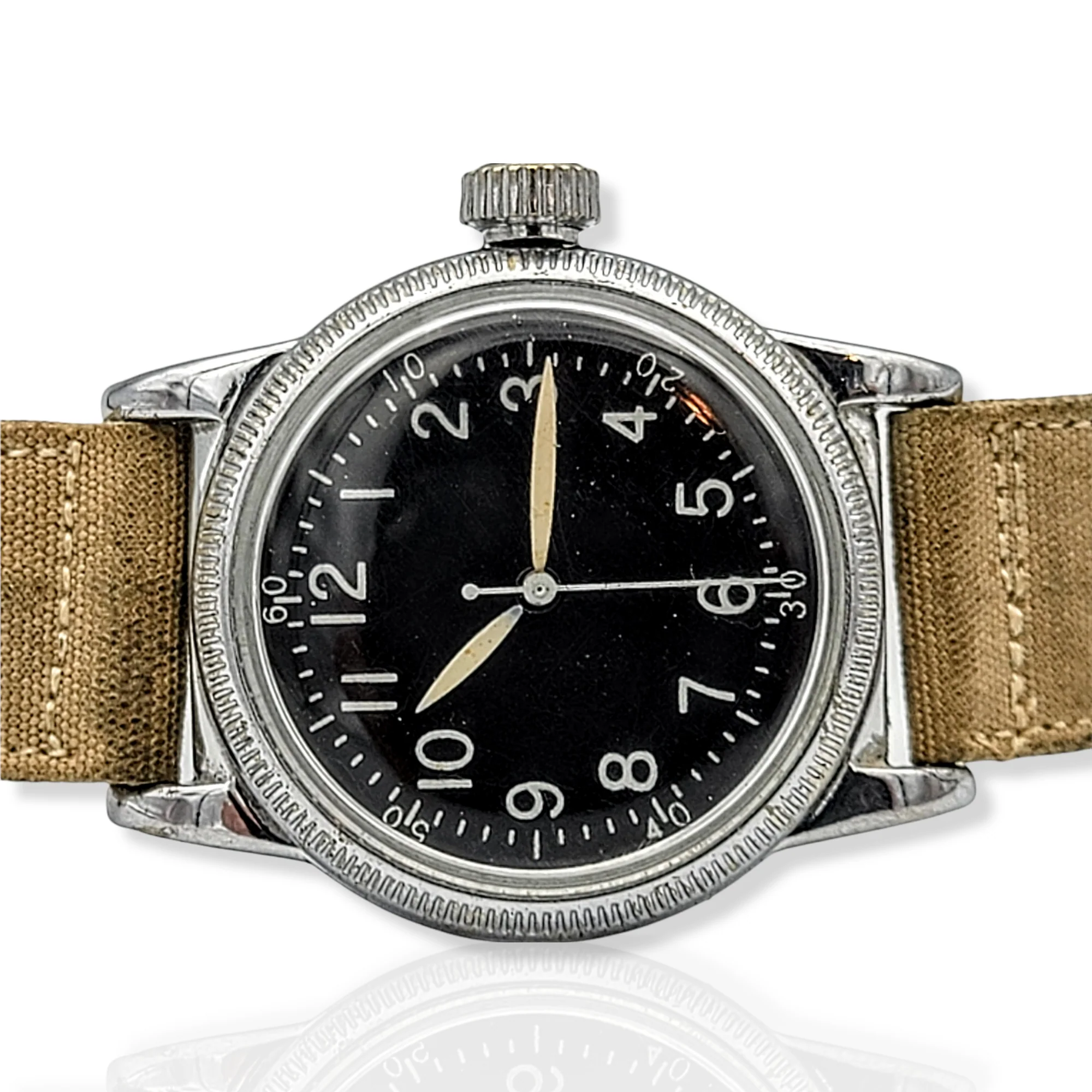 WWII Military Waltham Wristwatch Type A-11 U.S. Army - Image 9